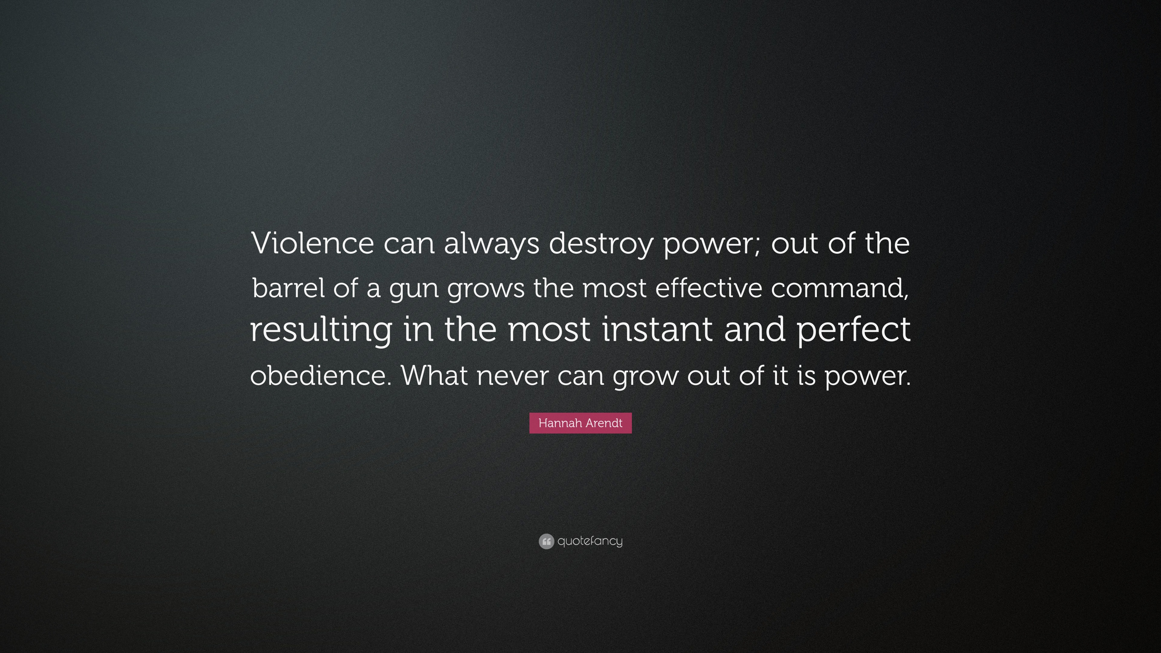 On Violence by Hannah Arendt