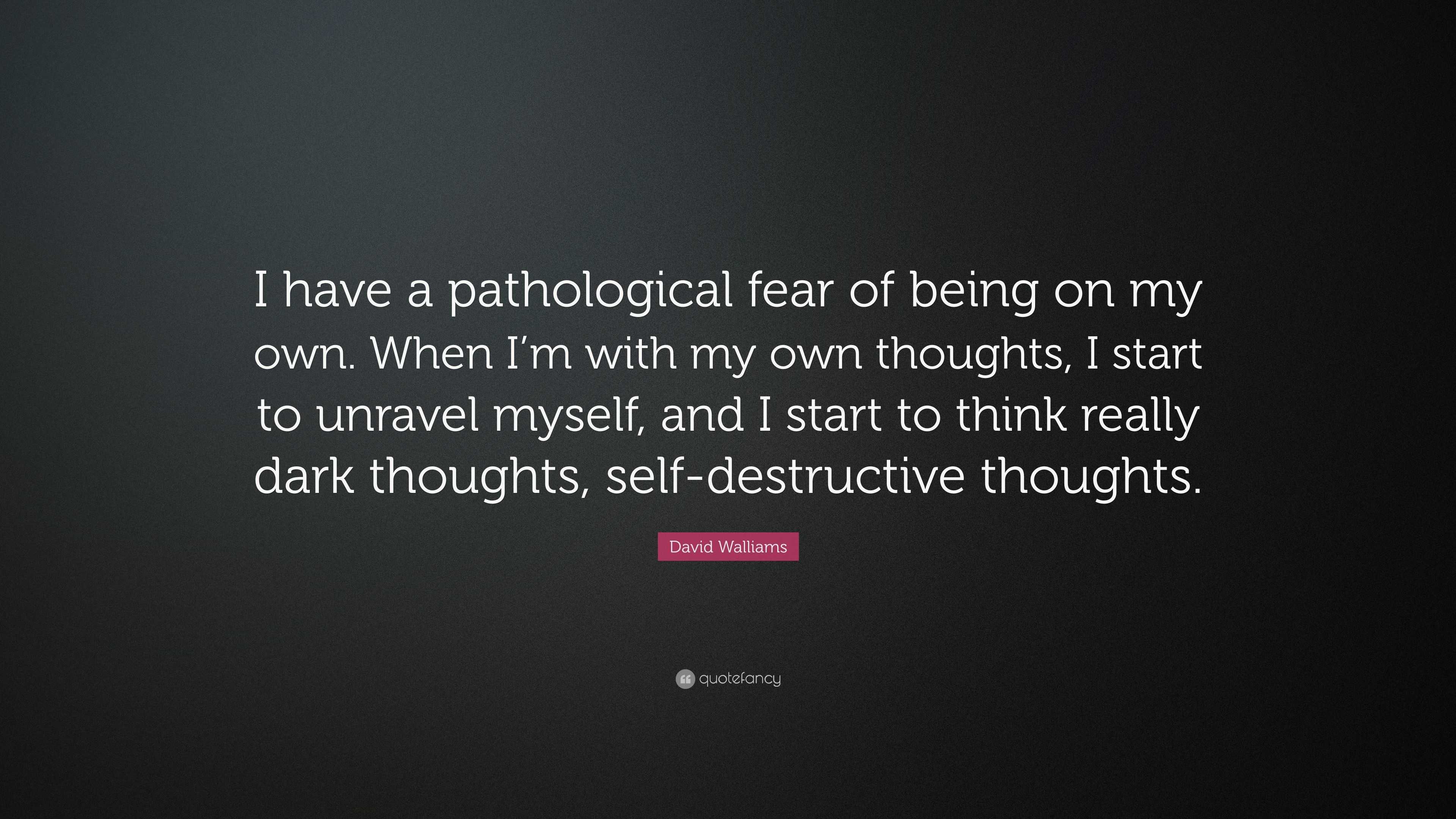 pathological fear of failure