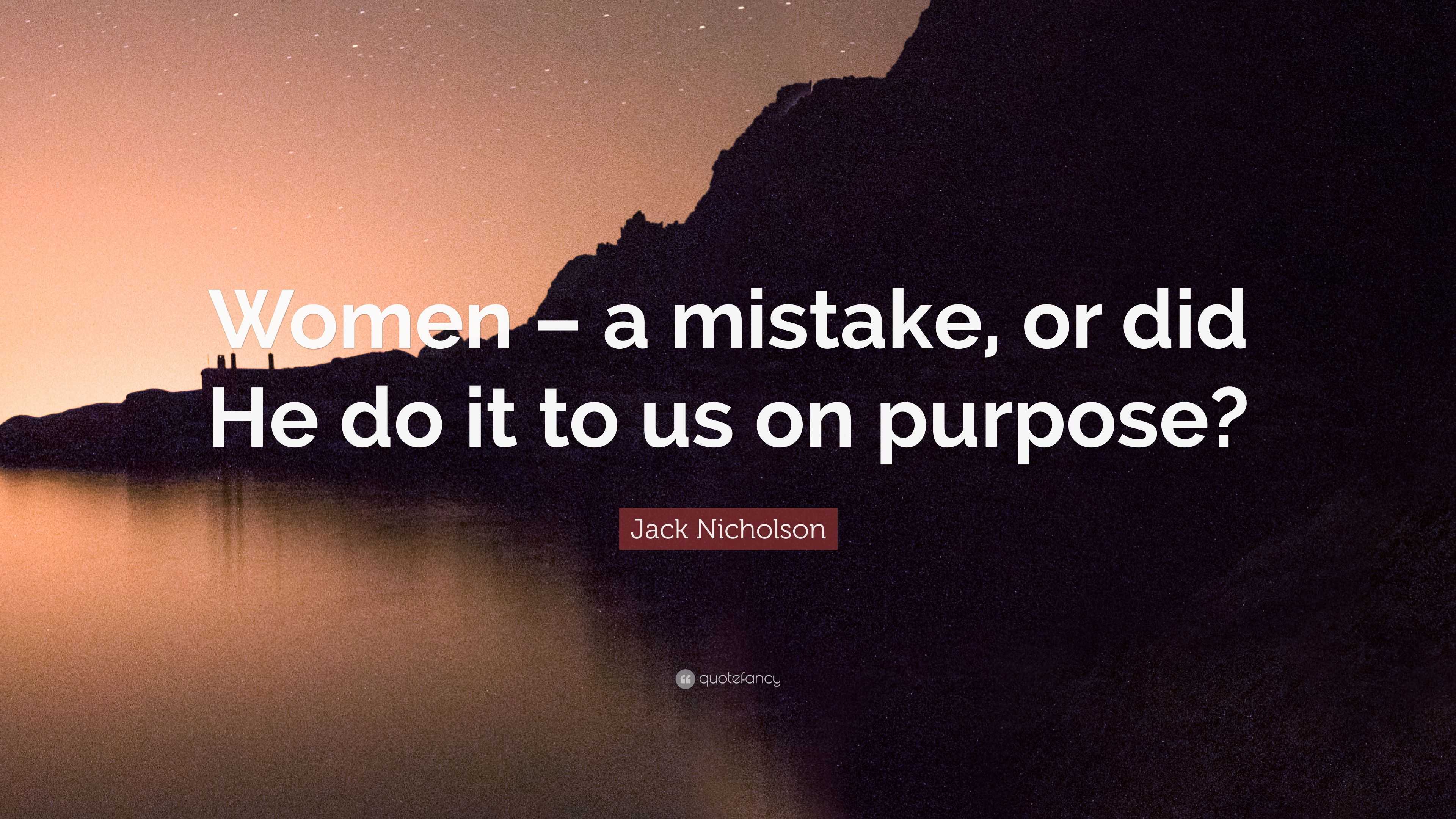 jack nicholson quotes about women