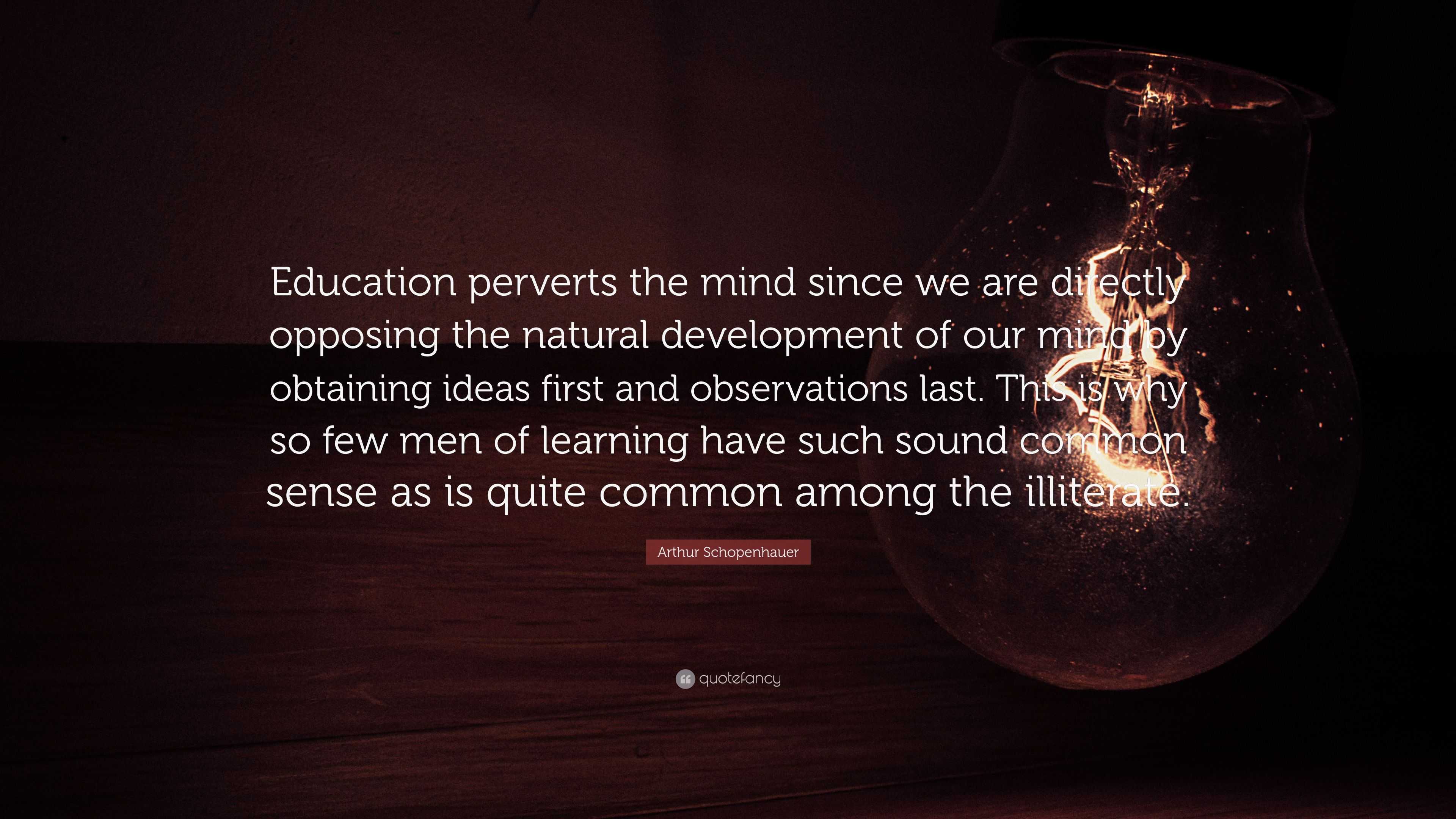 schopenhauer on education