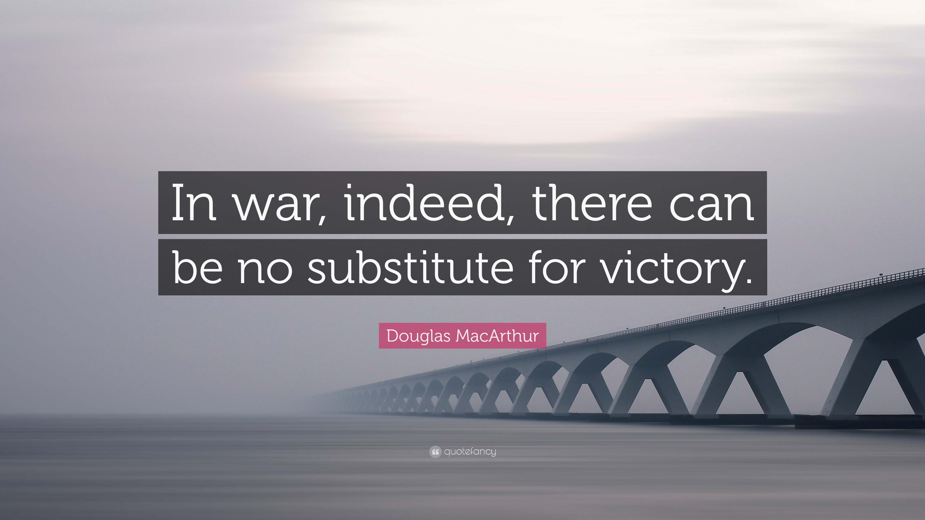 PATRIOTIC BUMPER STICKER~No Substitute For Victory~MacArthur 