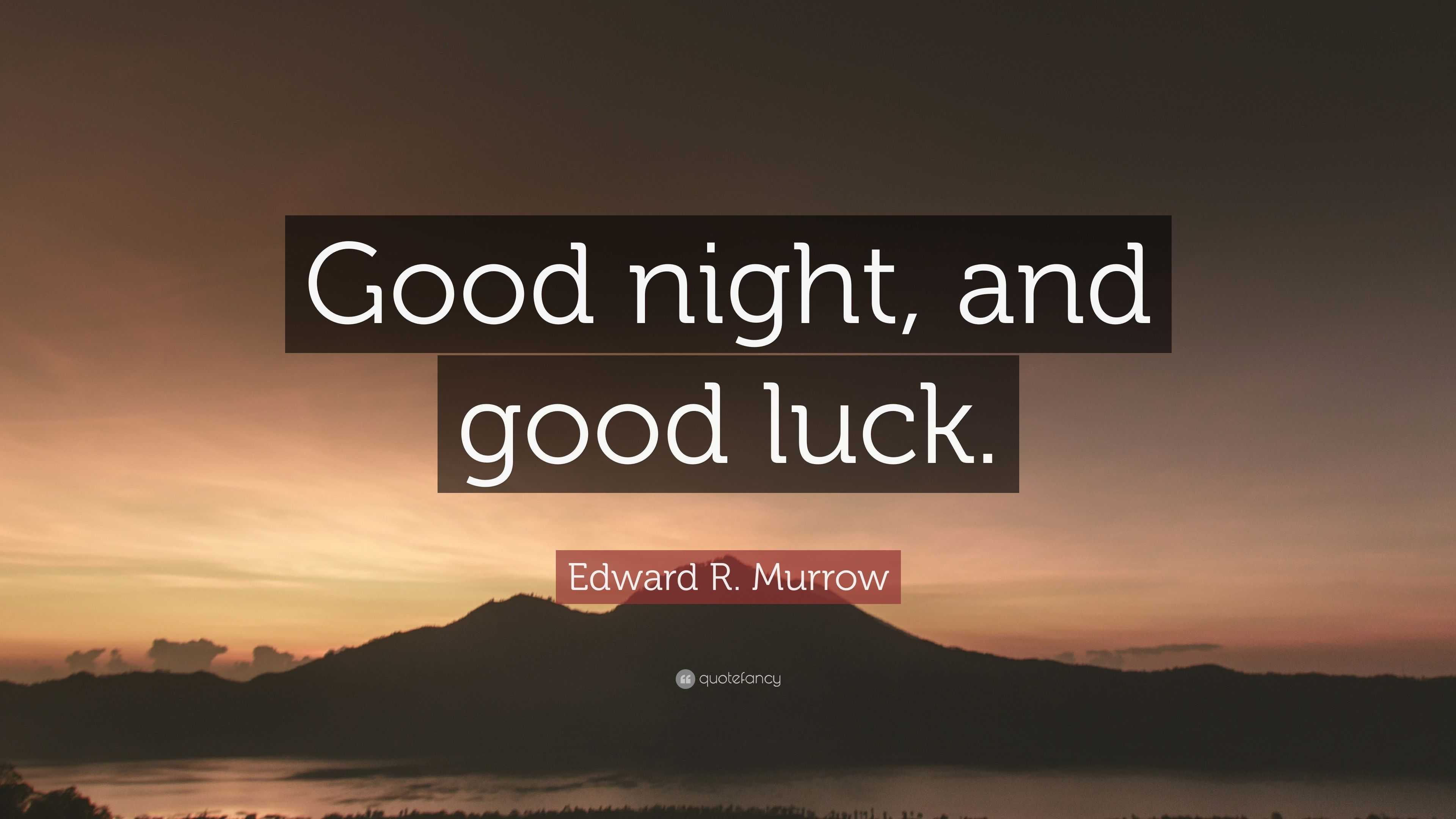 Edward R. Murrow In The Film Good Night And Good Luck