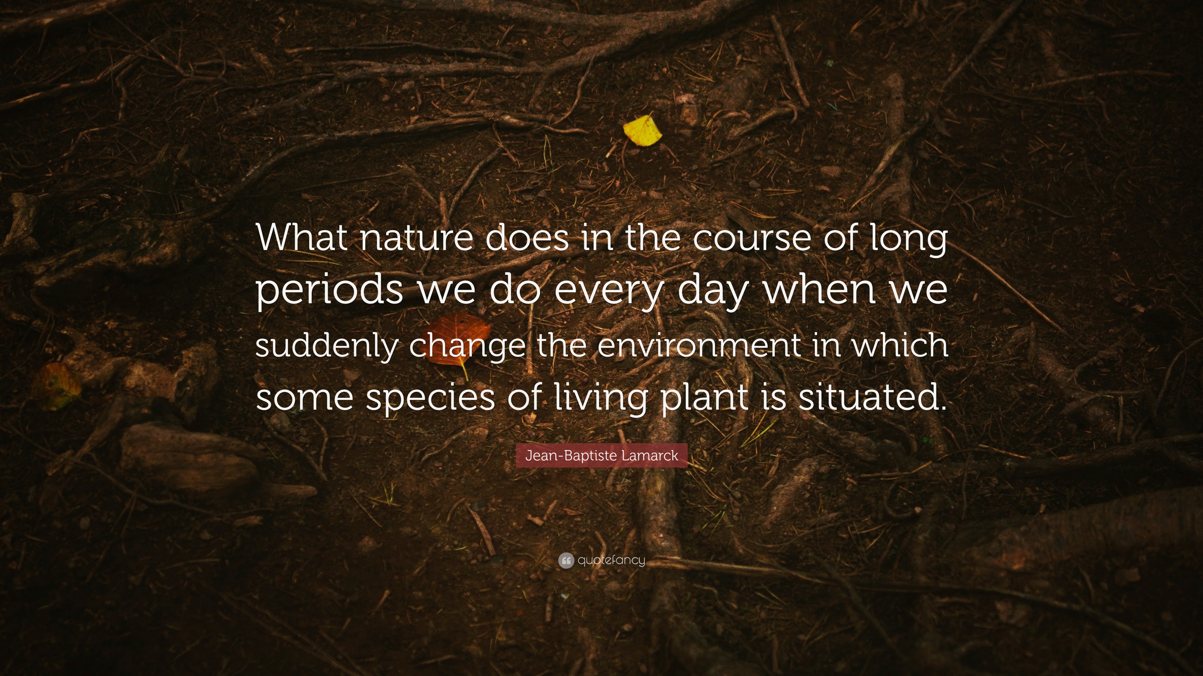 Jean-Baptiste Lamarck Quote: “What nature does in the course of long