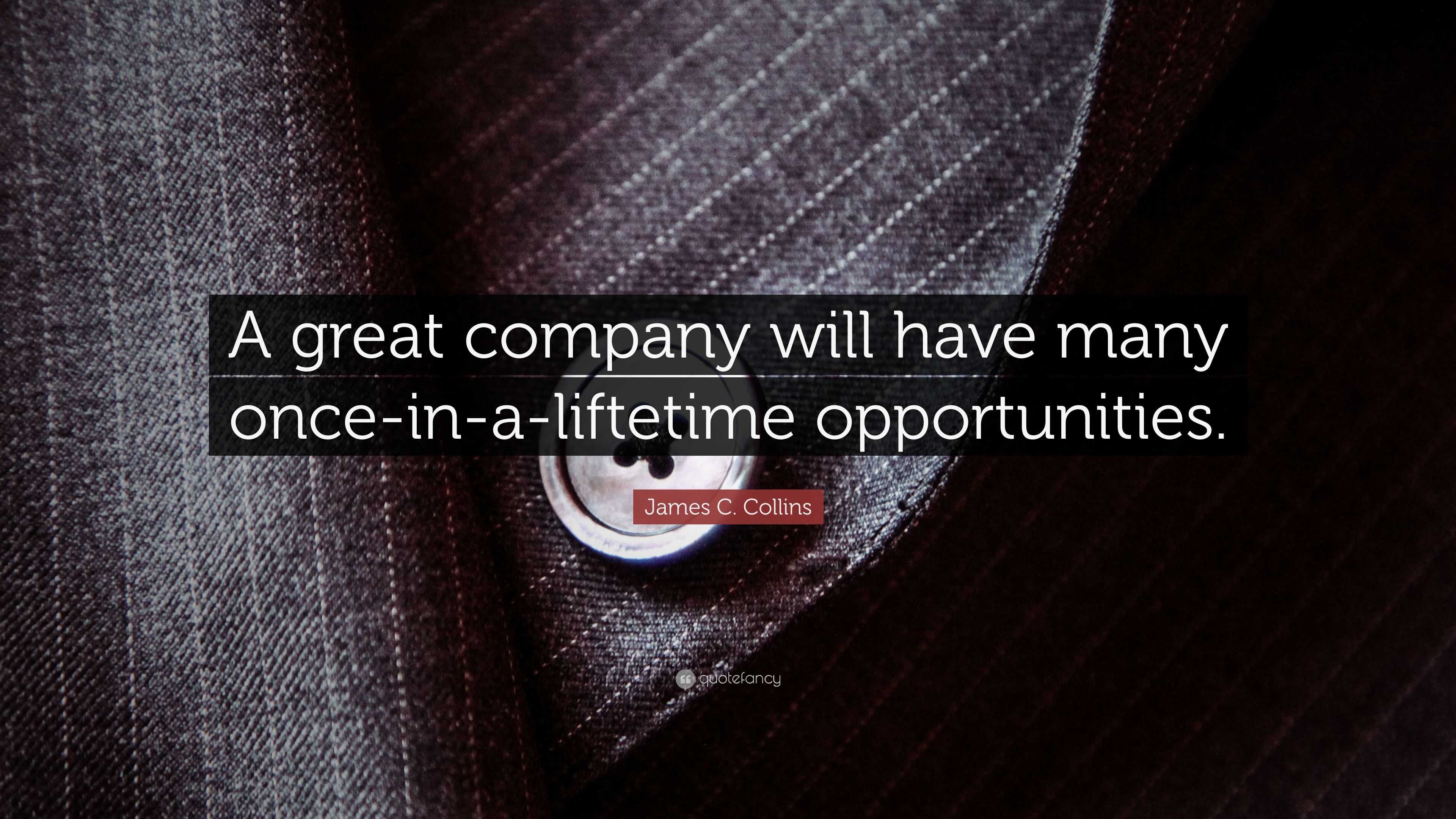 James C. Collins Quote: “A great company will have many once-in-a ...