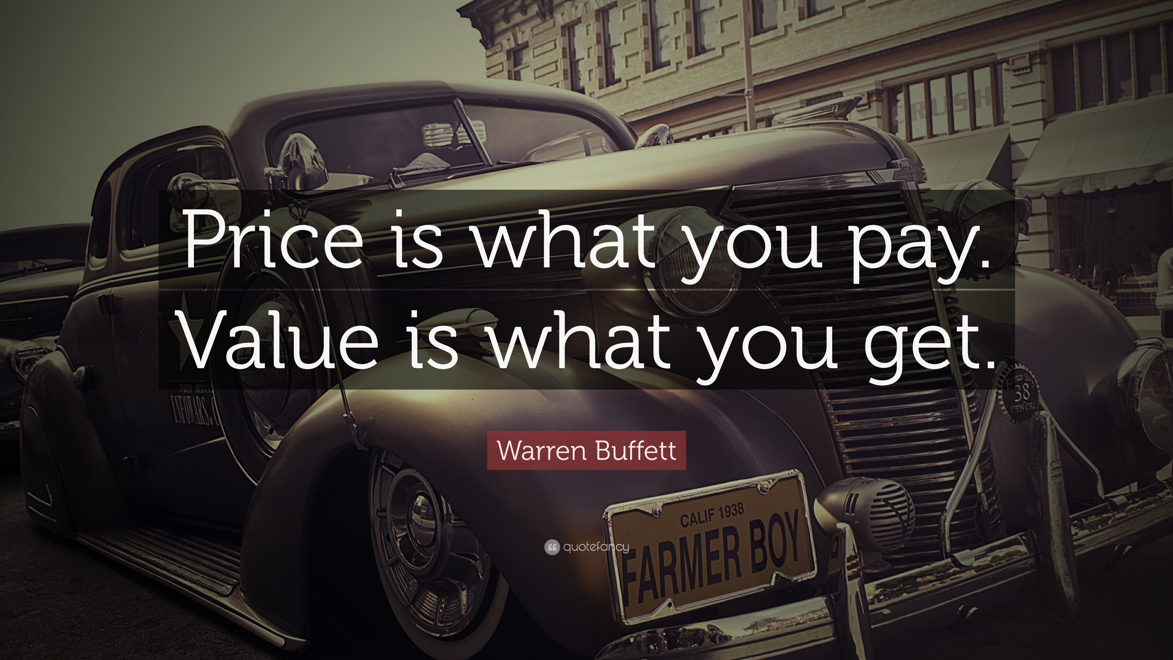 Warren Buffett Quote Price Is What You Pay Value Is What You