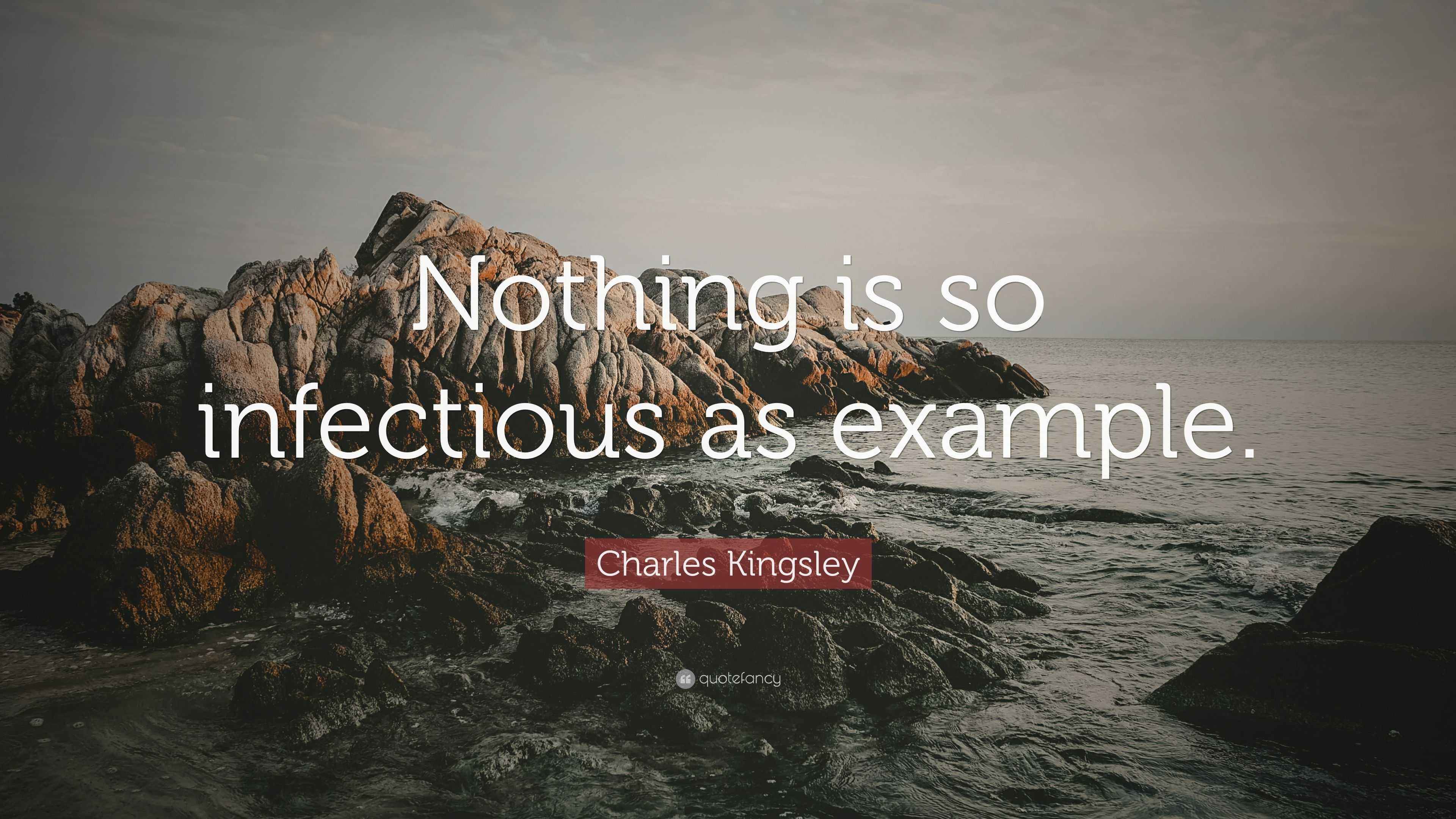 Charles Kingsley Quote: “Nothing is so infectious as example.”