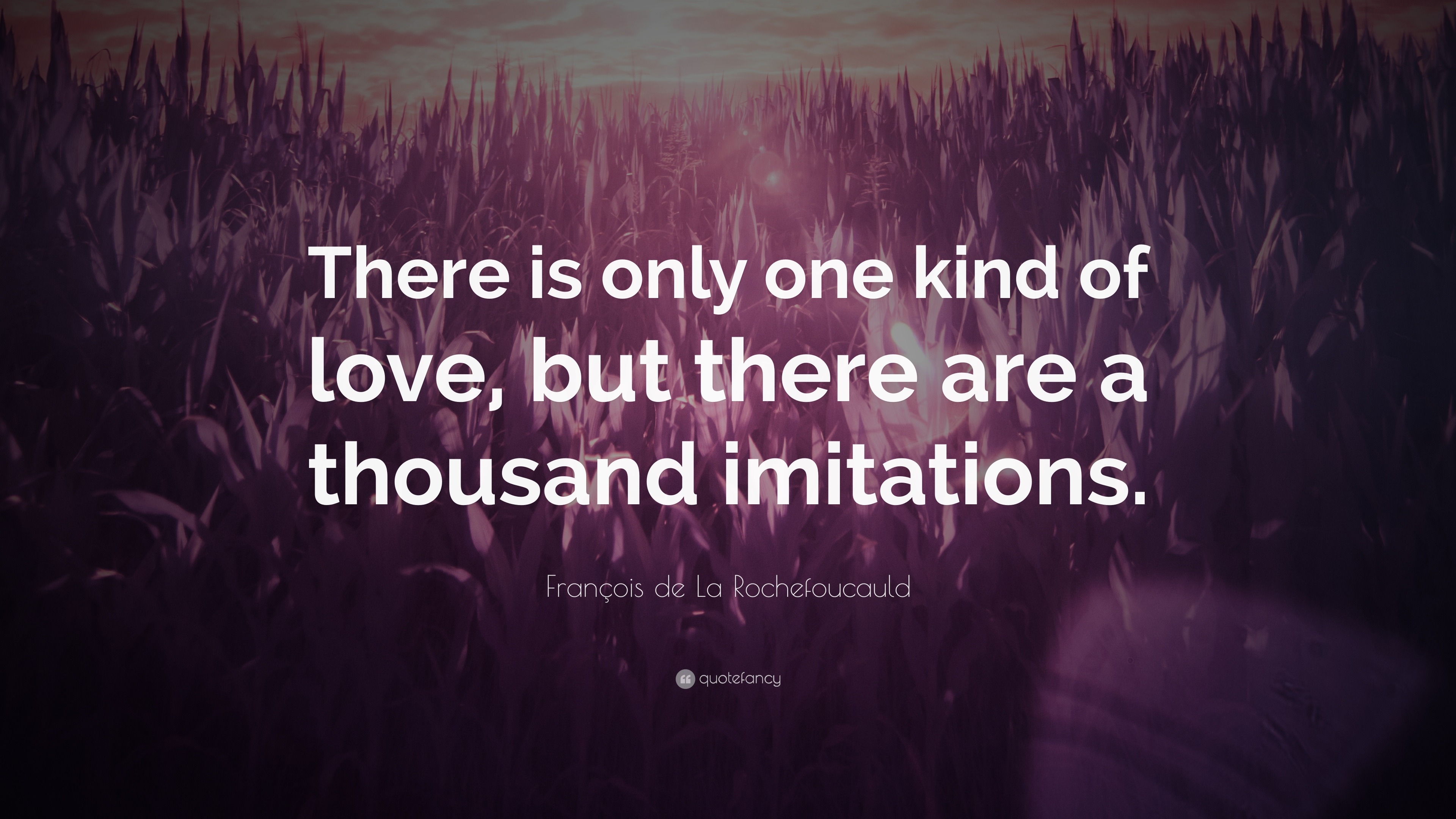 François de La Rochefoucauld Quote: “There is only one kind of love ...