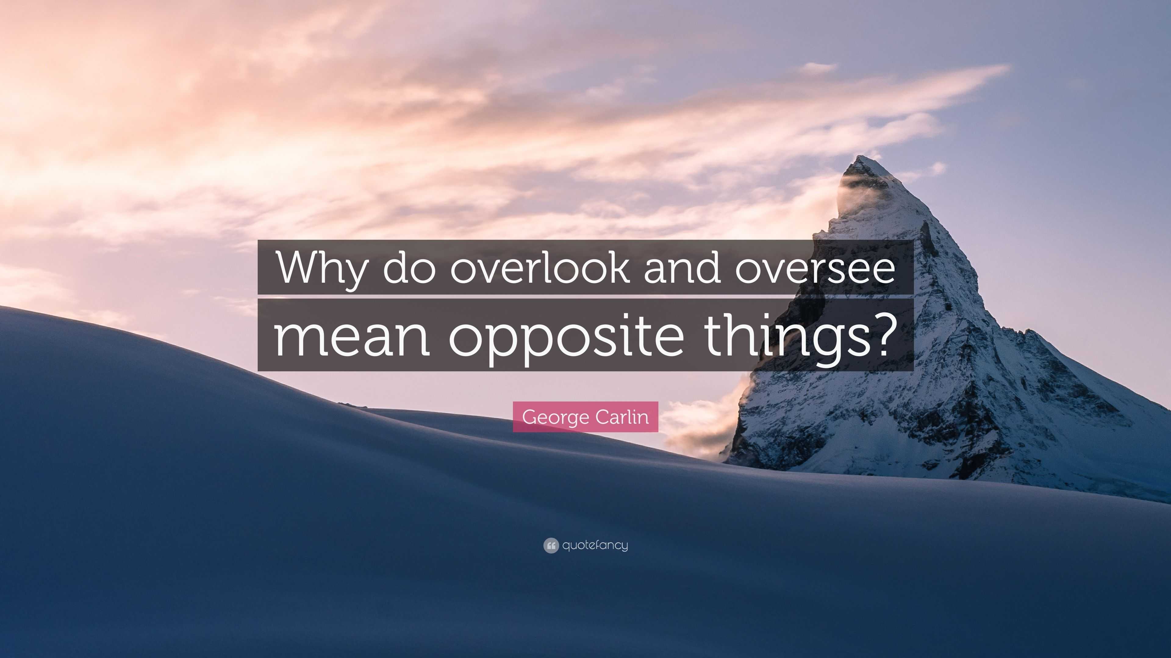 Overlook meaning