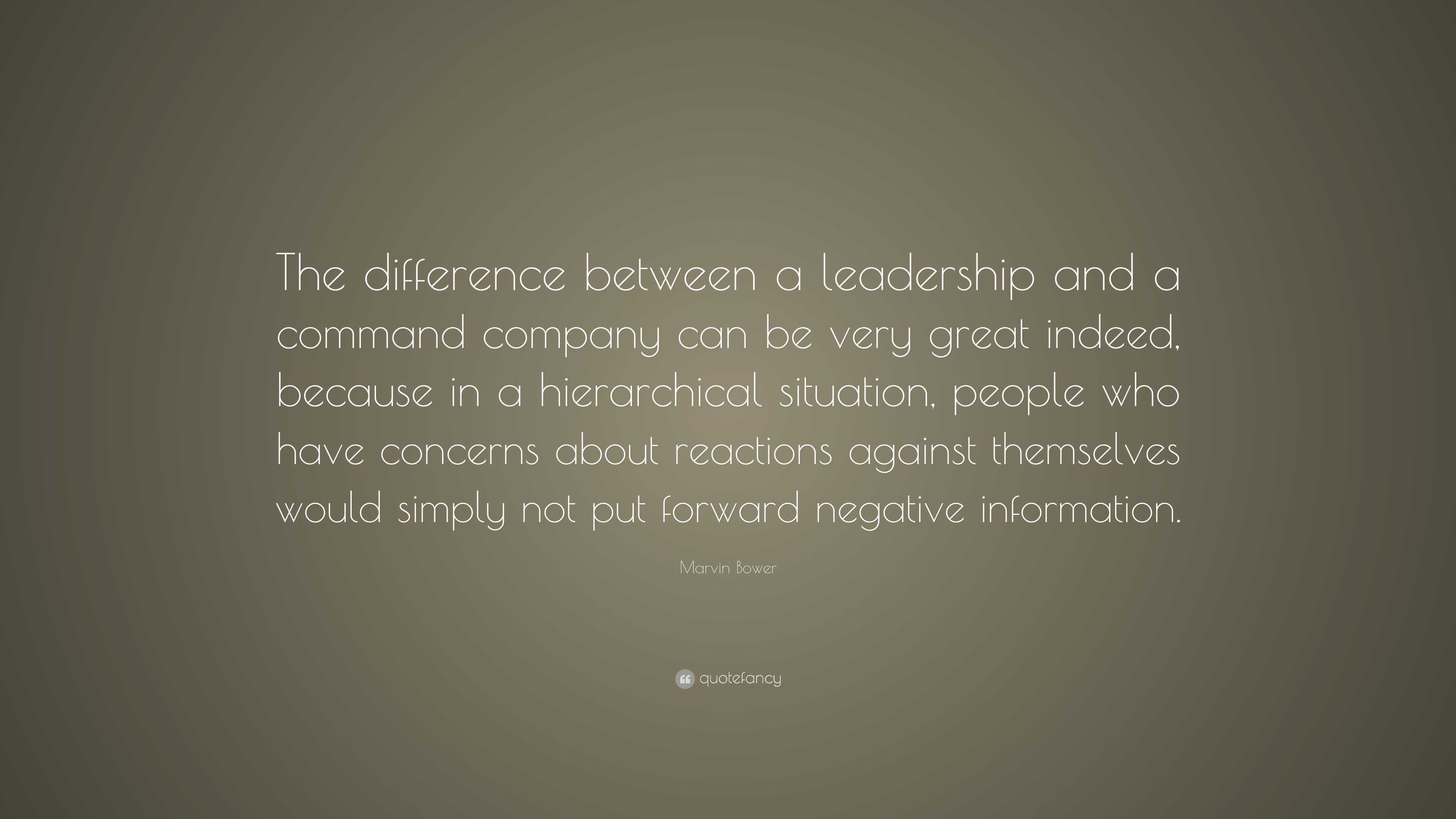 difference between command and leadership