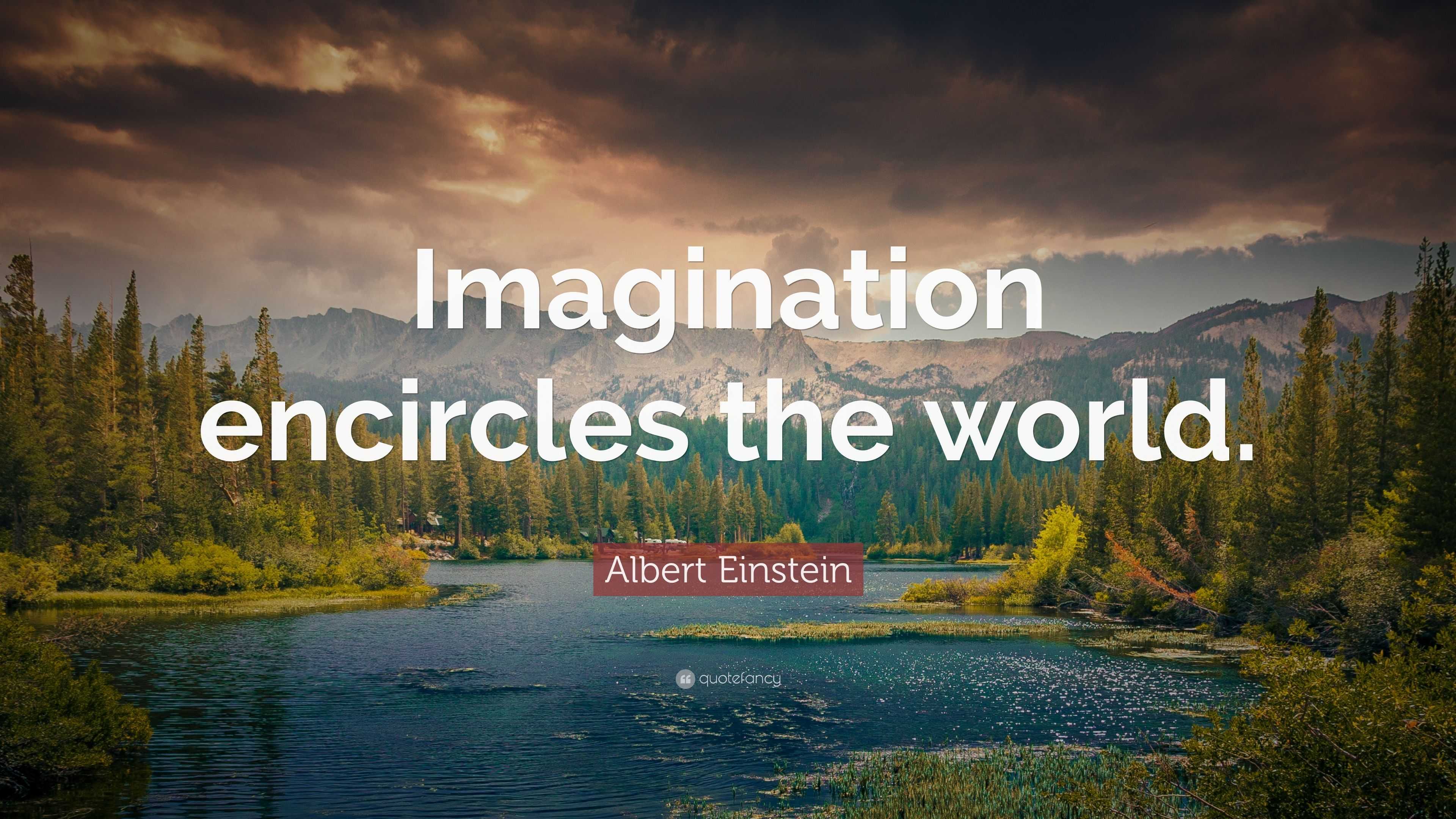 Albert Einstein Quote: “imagination Encircles The World.”