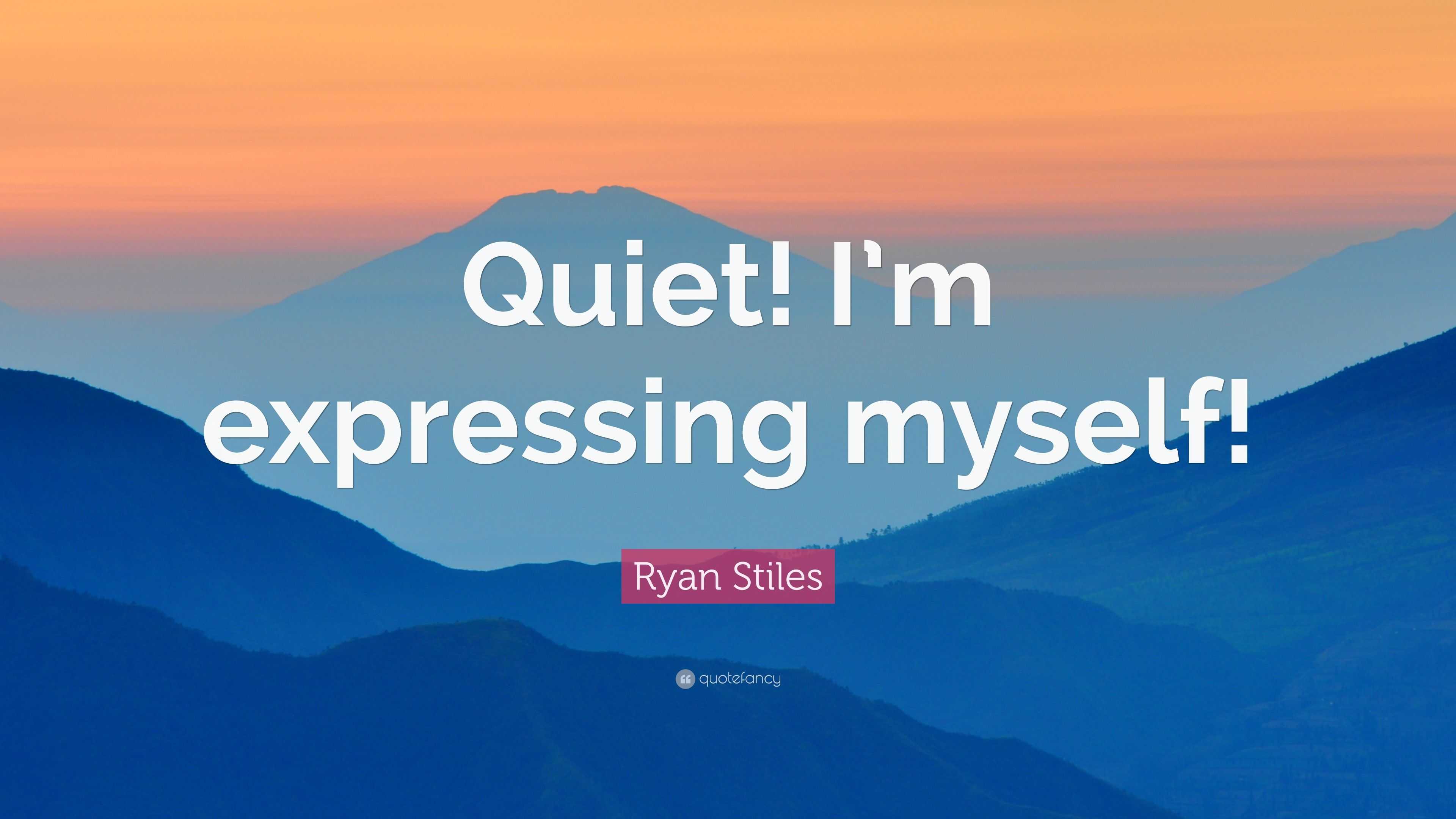 Ryan Stiles Quote: “Quiet! I’m expressing myself!”