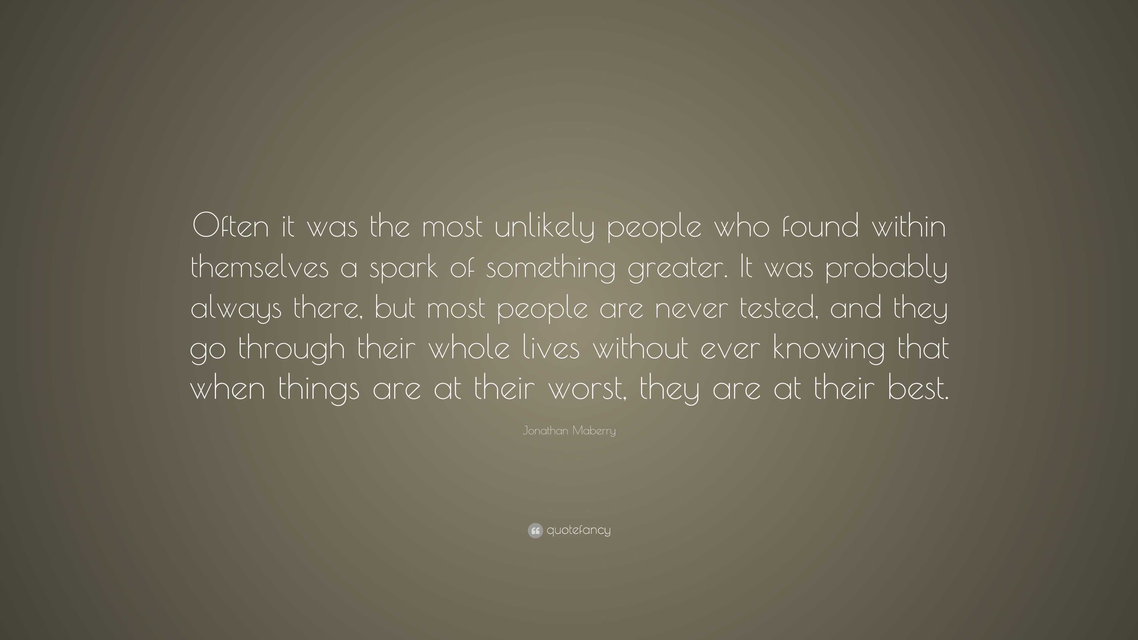 unlikely people