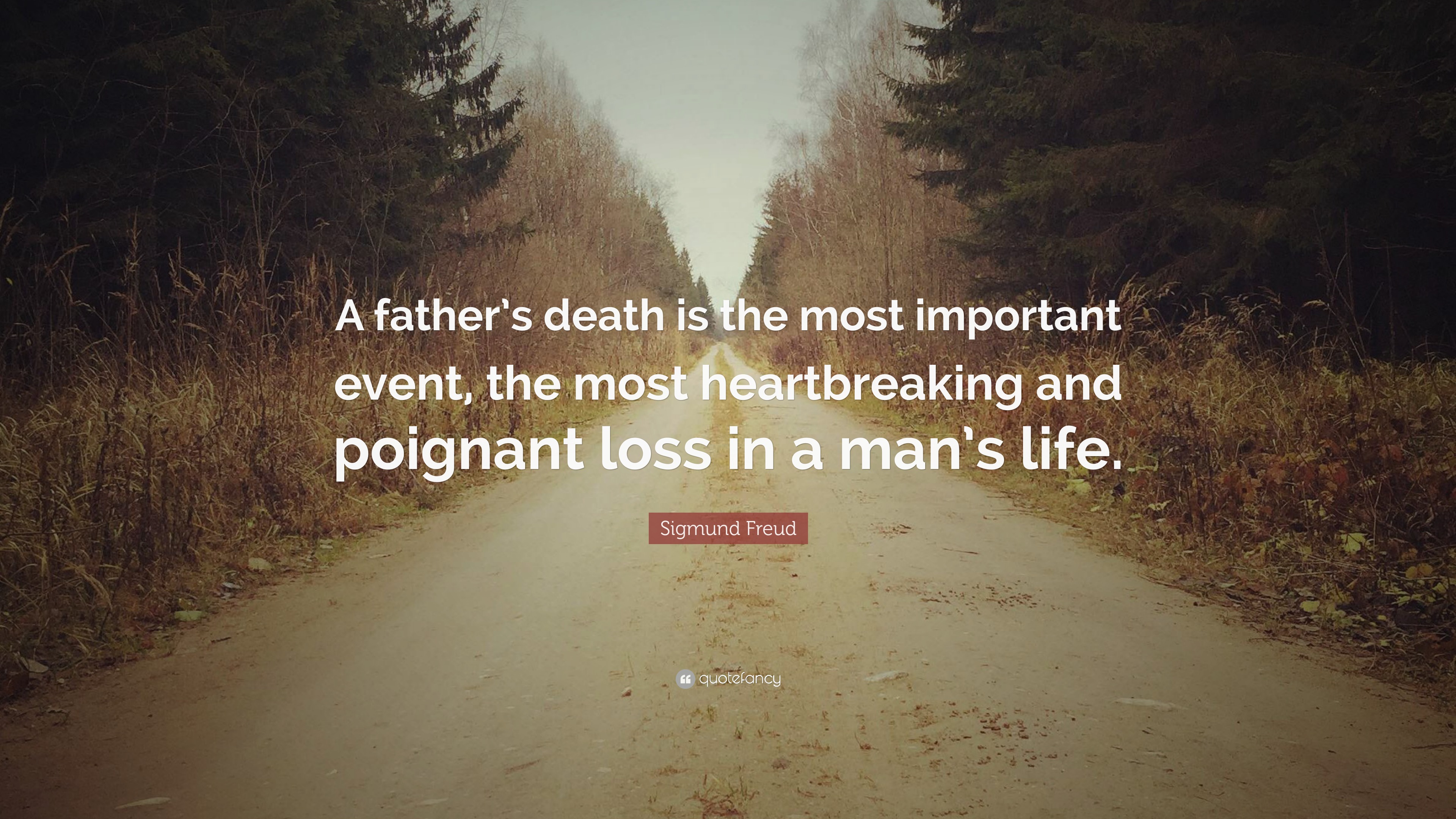 Sigmund Freud Quote A Father s Death Is The Most Important Event The 