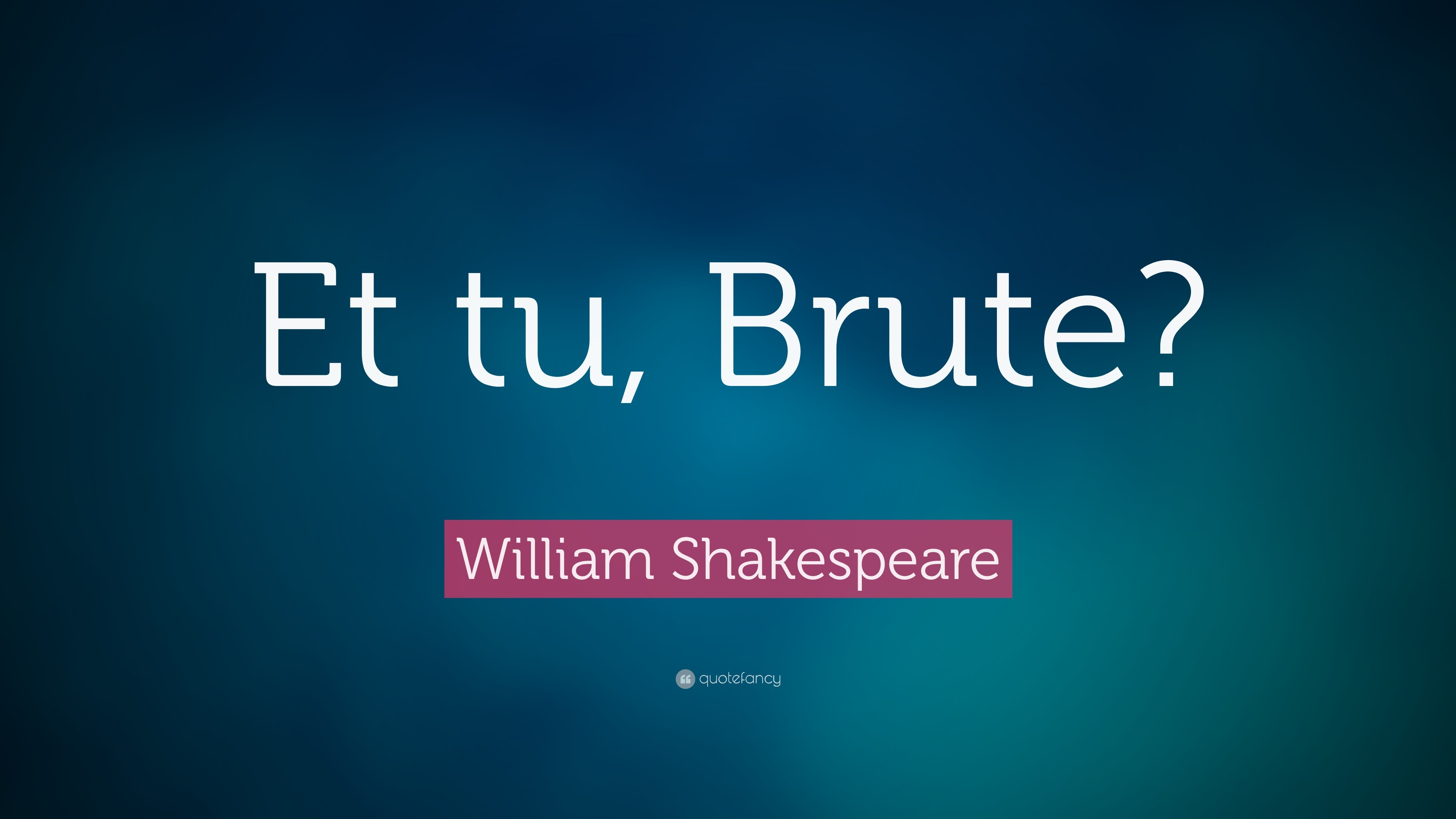 Solve The Mystery: Decoding The Famous Words "Et Tu, Brute?"