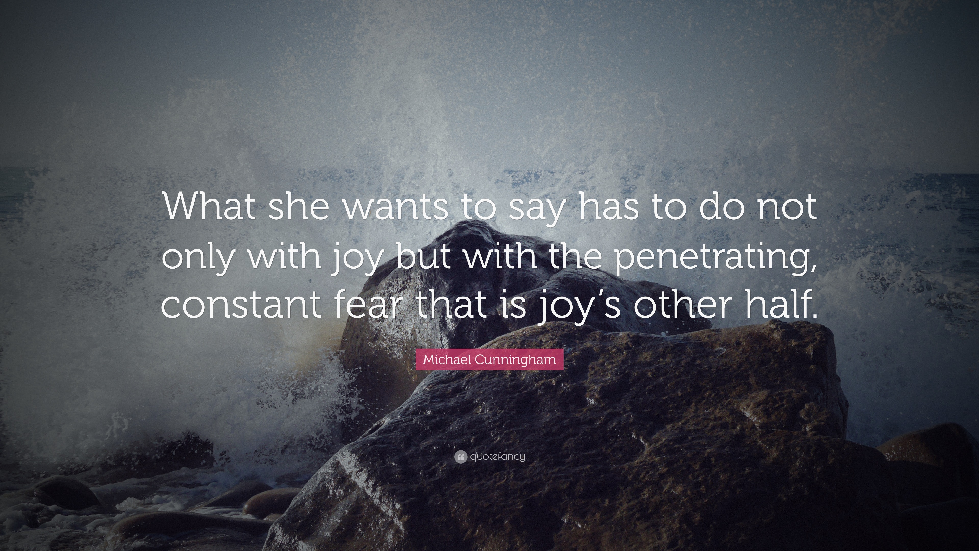 Michael Cunningham Quote: “What she wants to say has to do not only ...