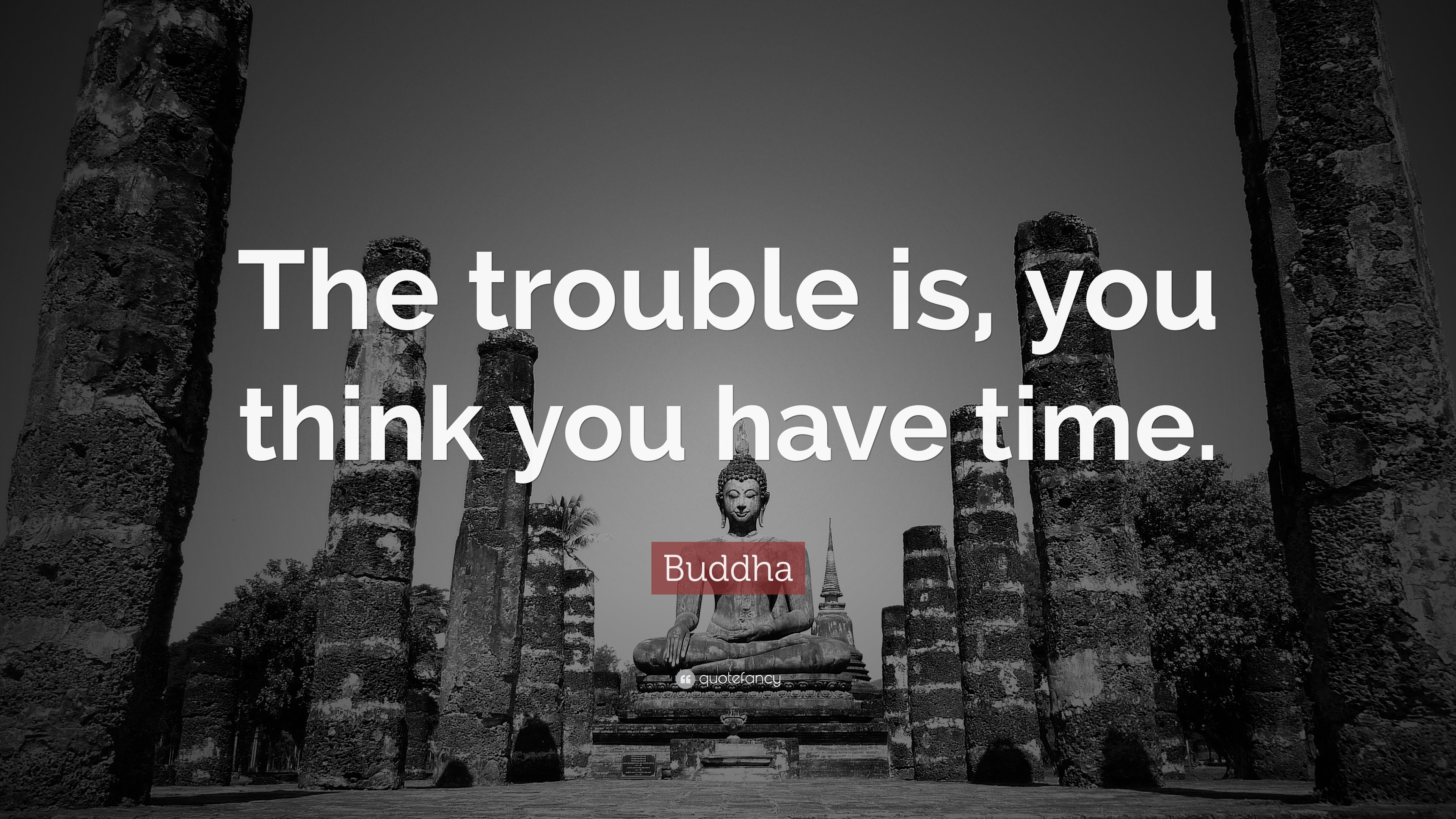 Buddha Quote: “The trouble is, you think you have time.”