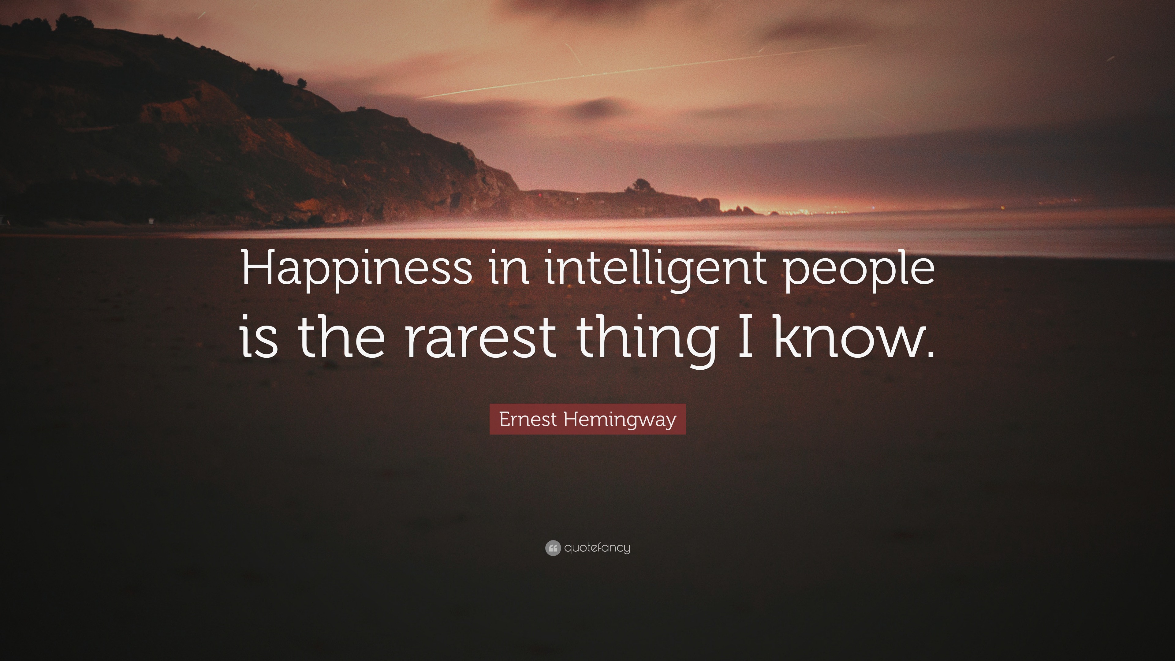 Pursuit as Happiness,” by Ernest Hemingway