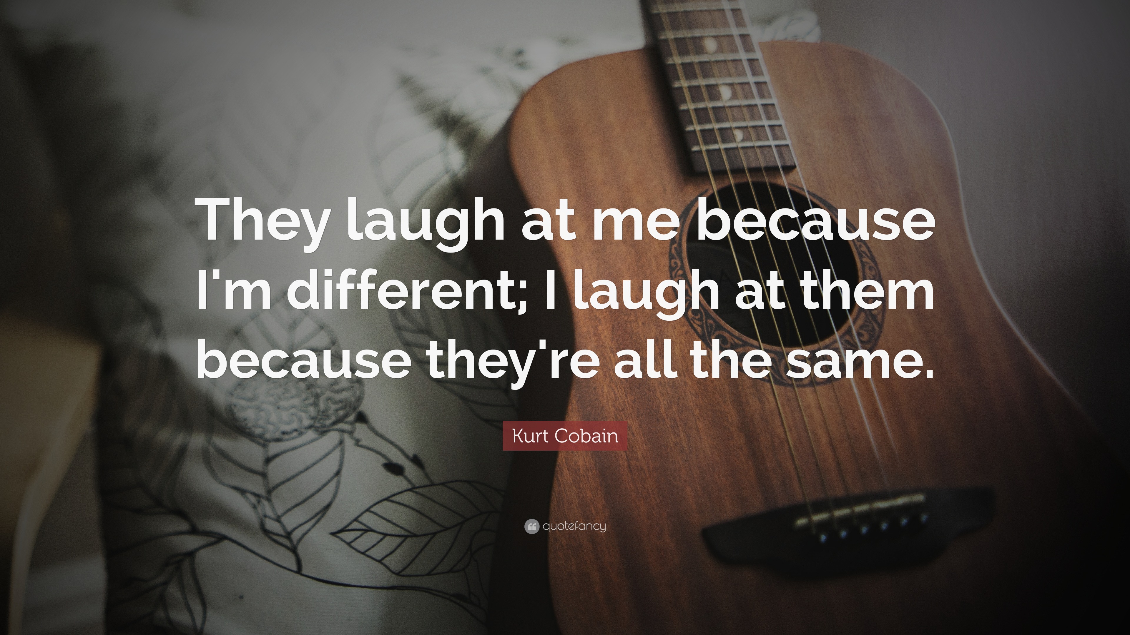 Песня see how i laugh at you. They laugh because i'm different, i laugh because they're all the same.