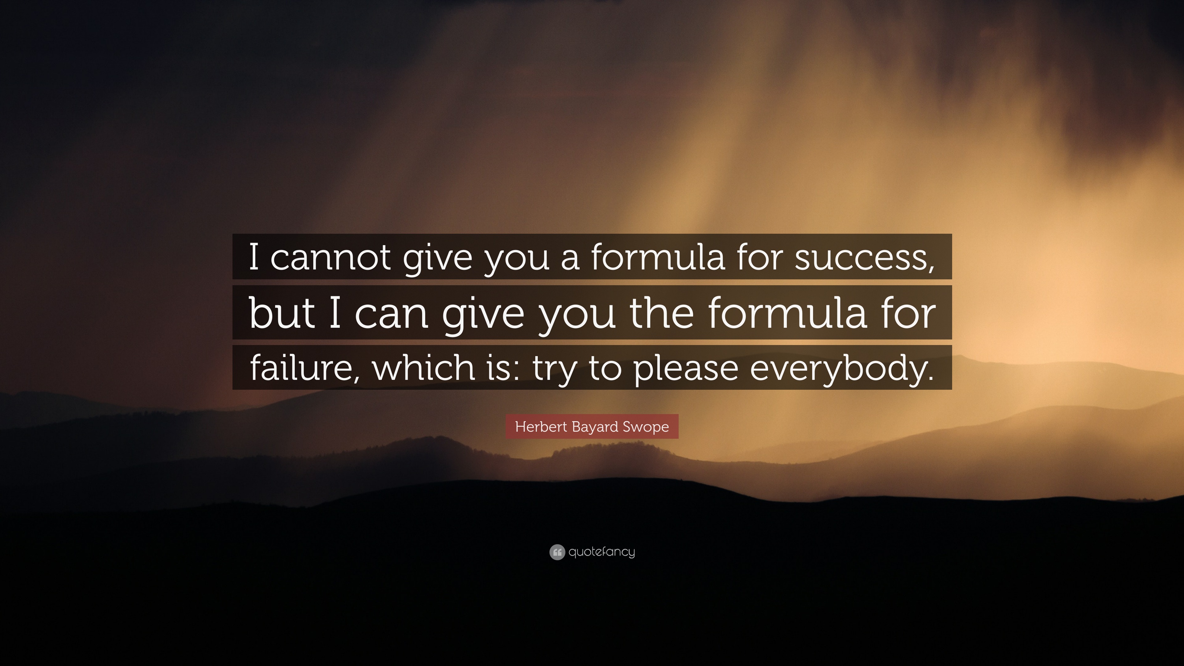 a formula for success