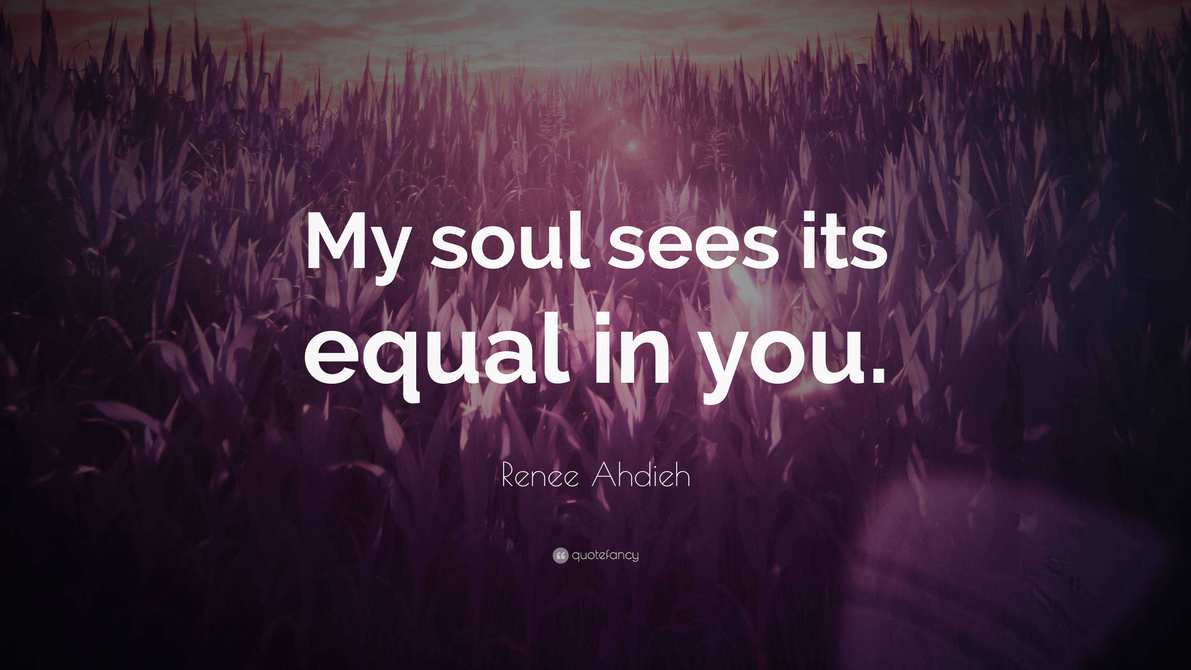 Renee Ahdieh Quote My Soul Sees Its Equal In You