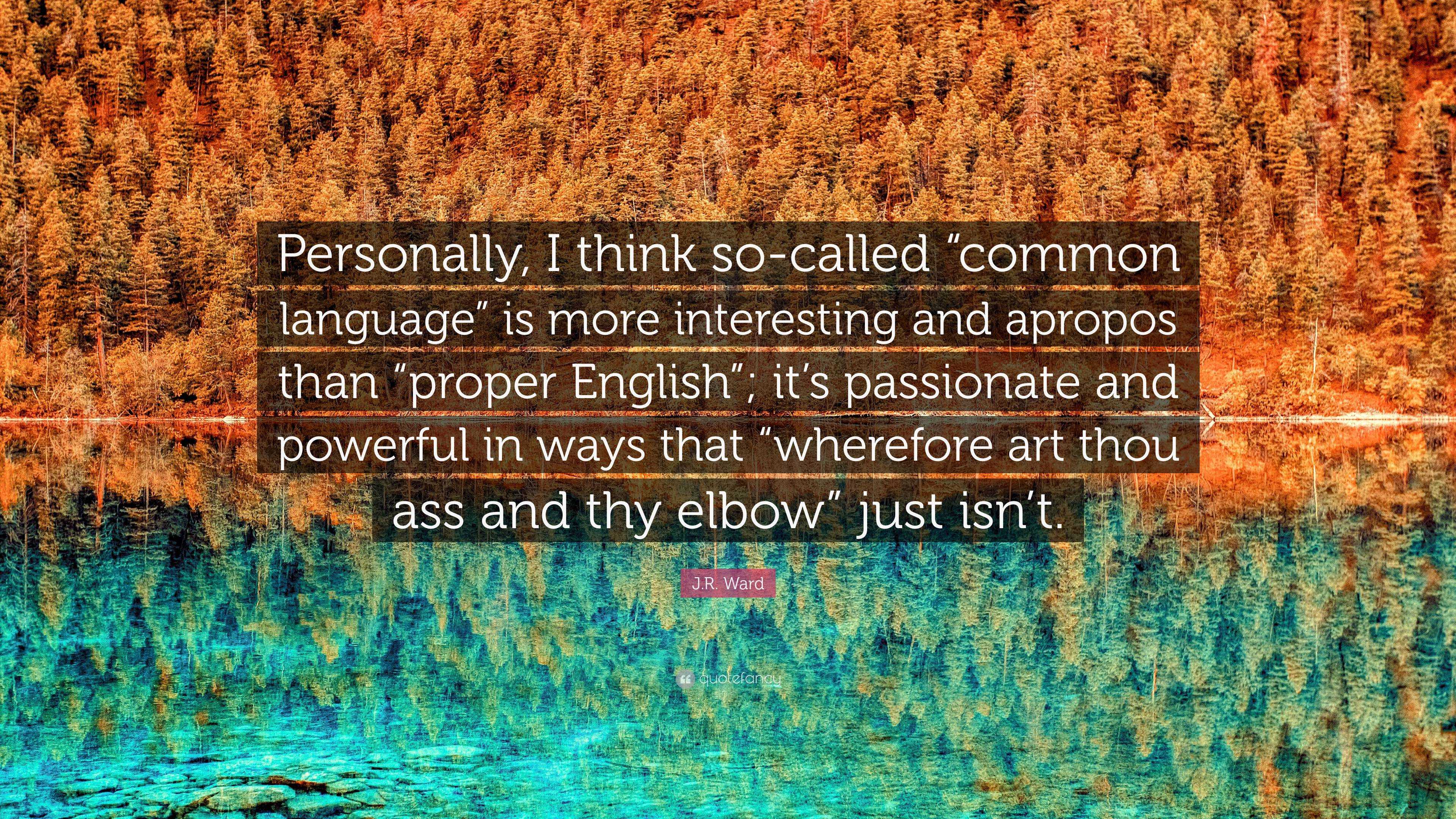 Proper English Ass