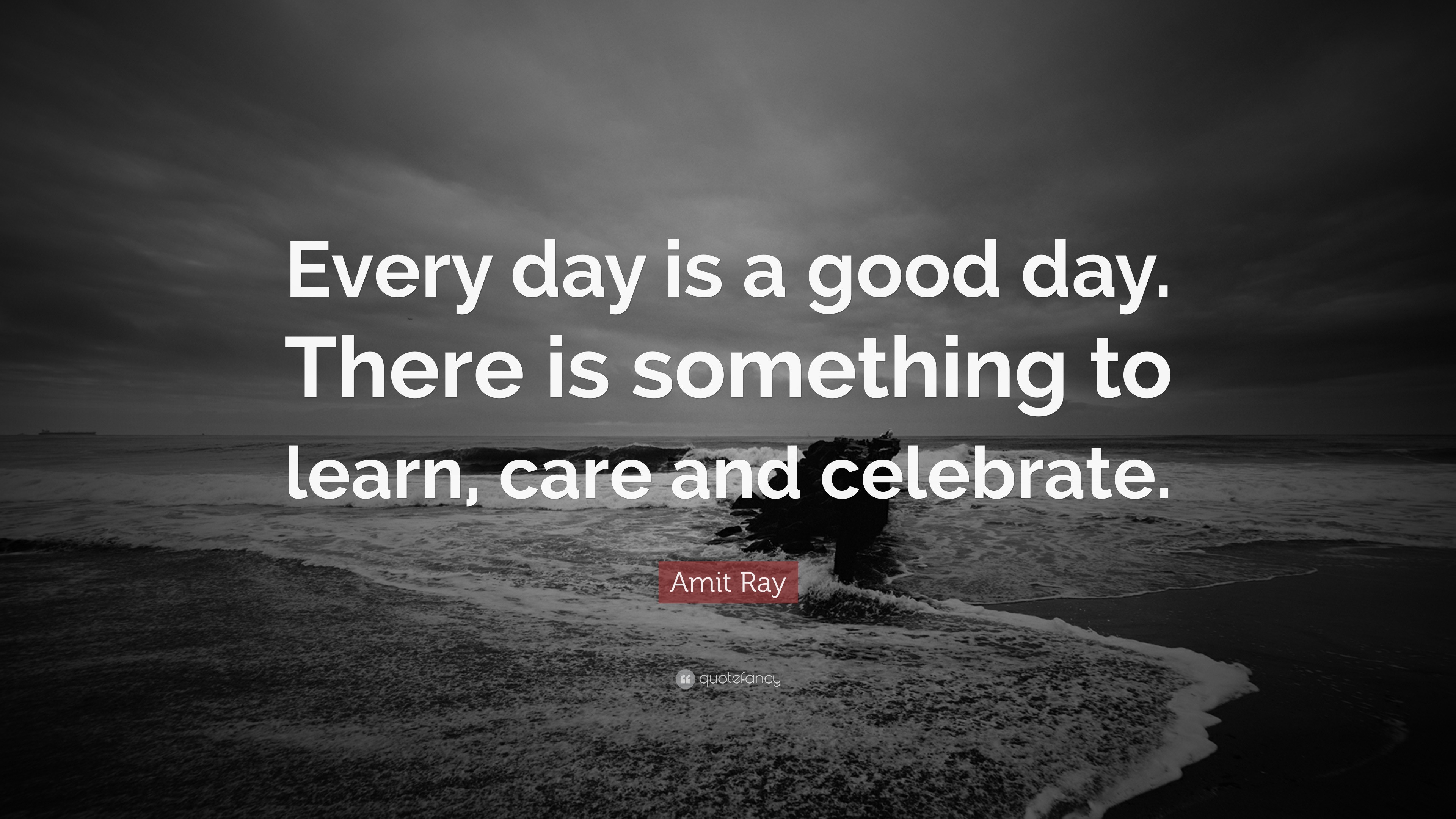 Amit Ray Quote: “every Day Is A Good Day. There Is Something To Learn 