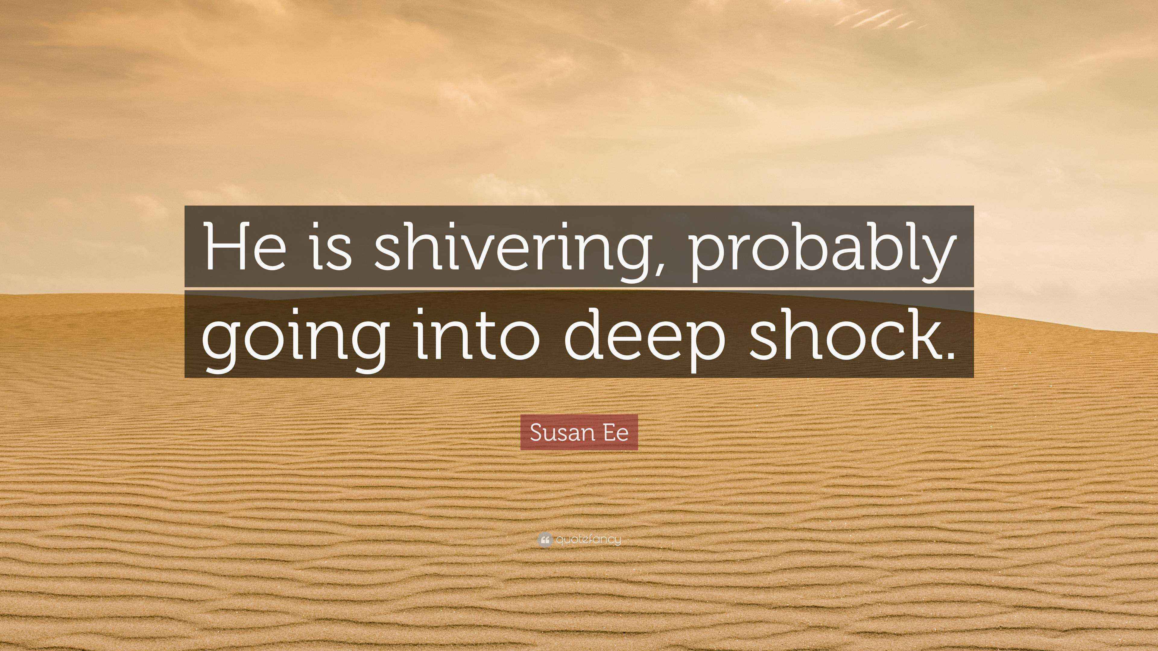 Susan Ee Quote “He is shivering, probably going into deep shock.”