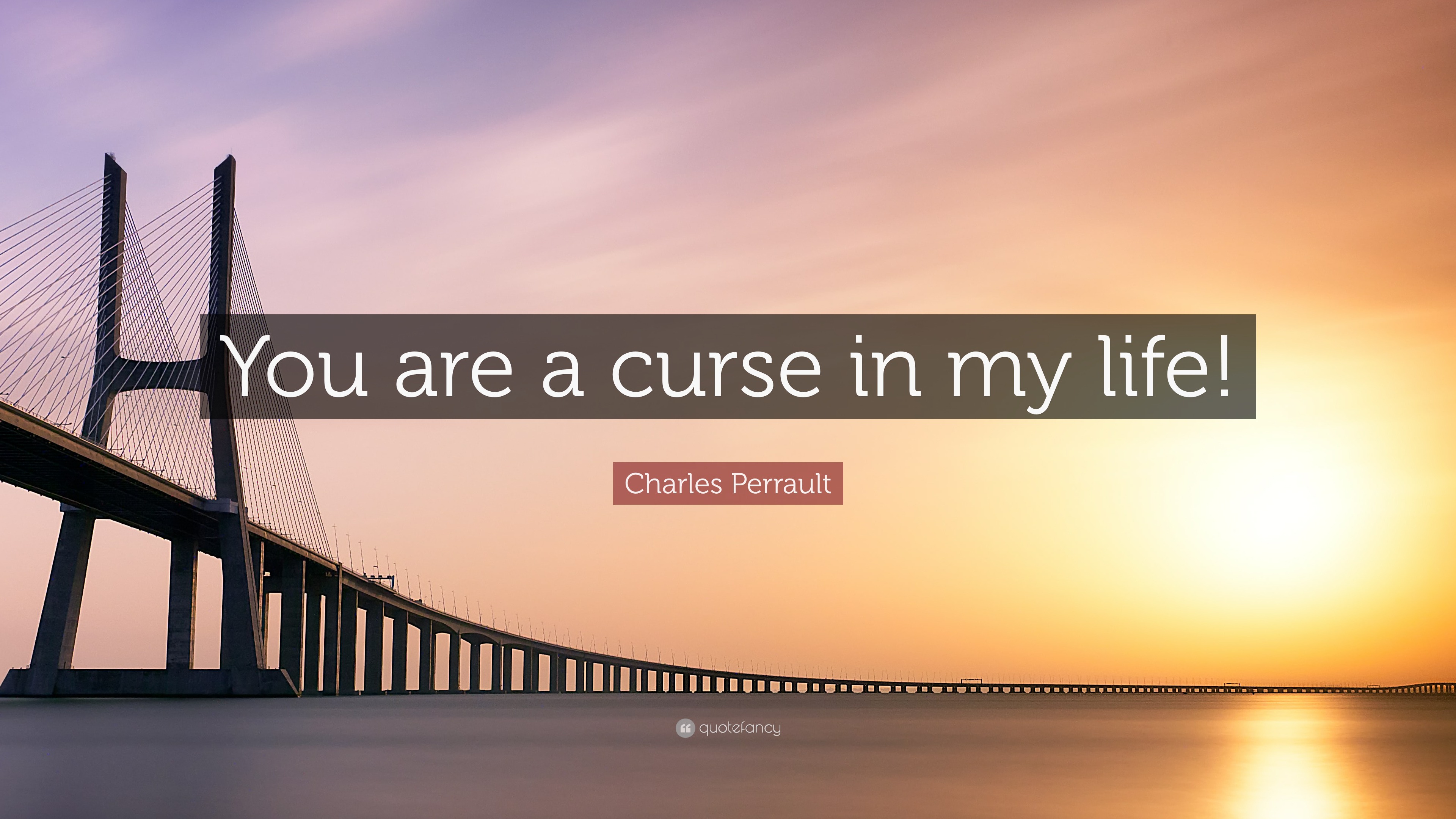 Charles Perrault Quote: “You are a curse in my life!”