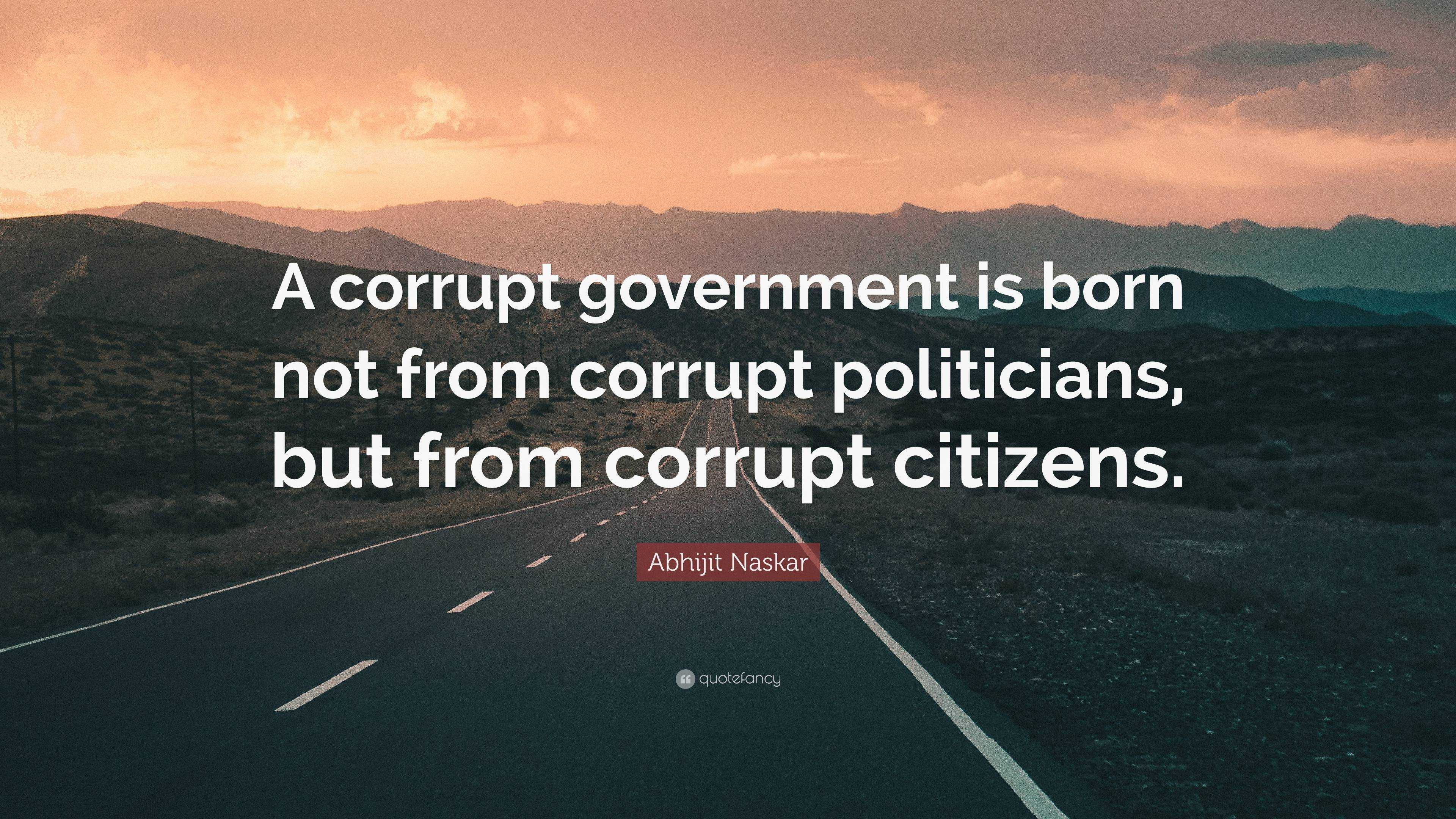 corruption in government quotes