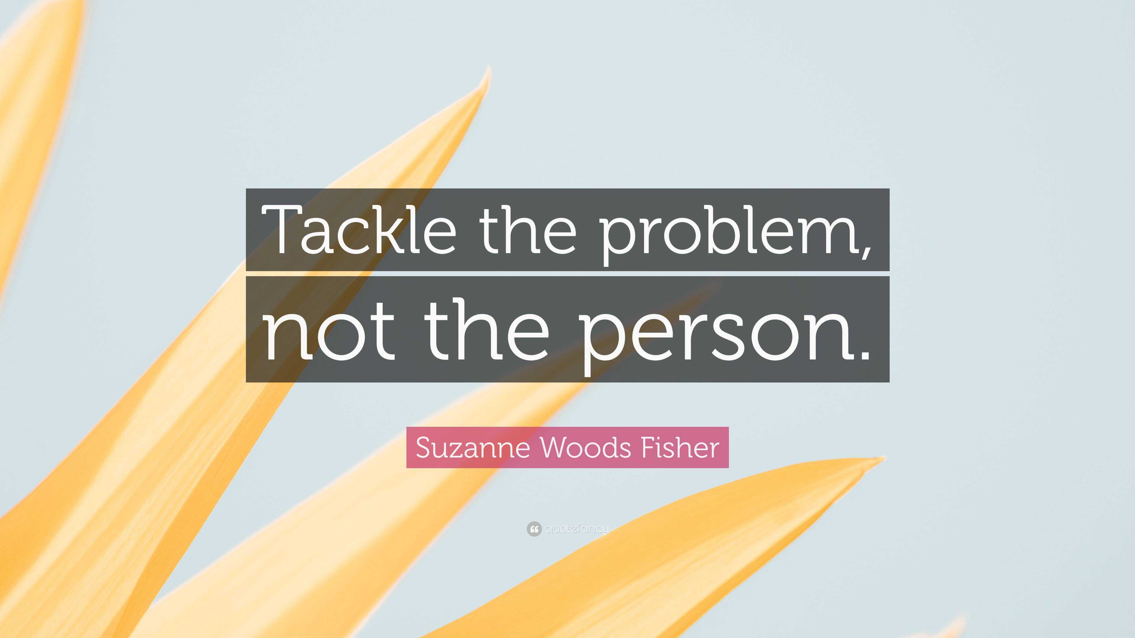 Tackle The Problem Meaning