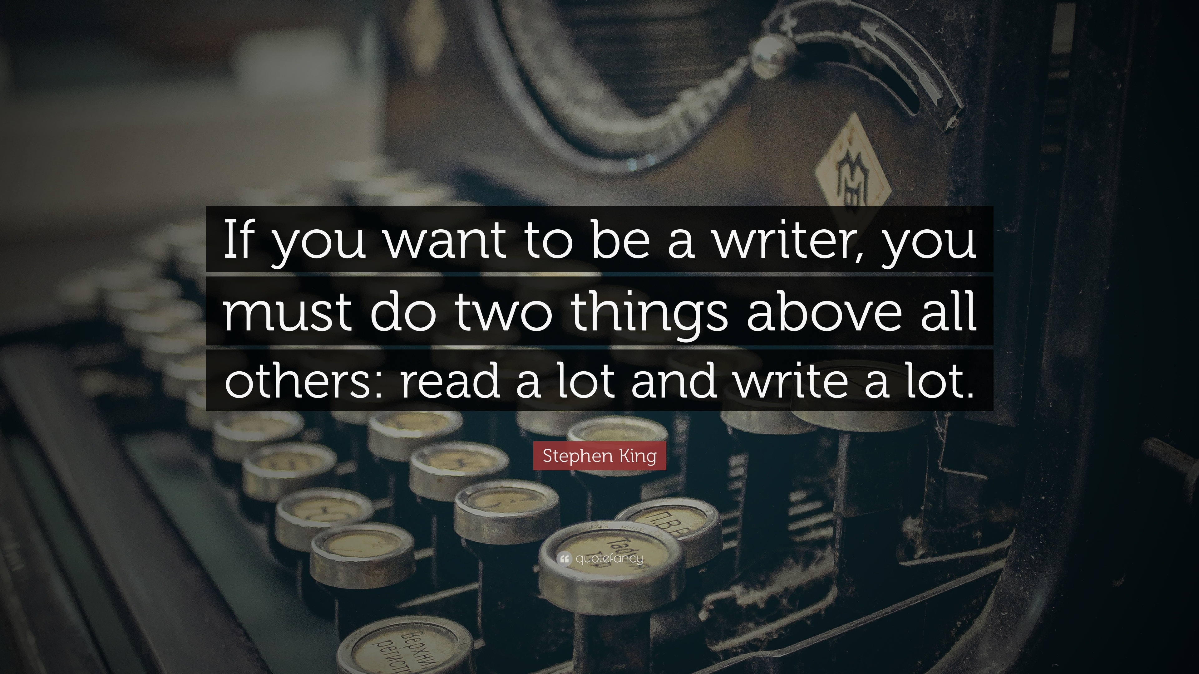 how to be a writer stephen king