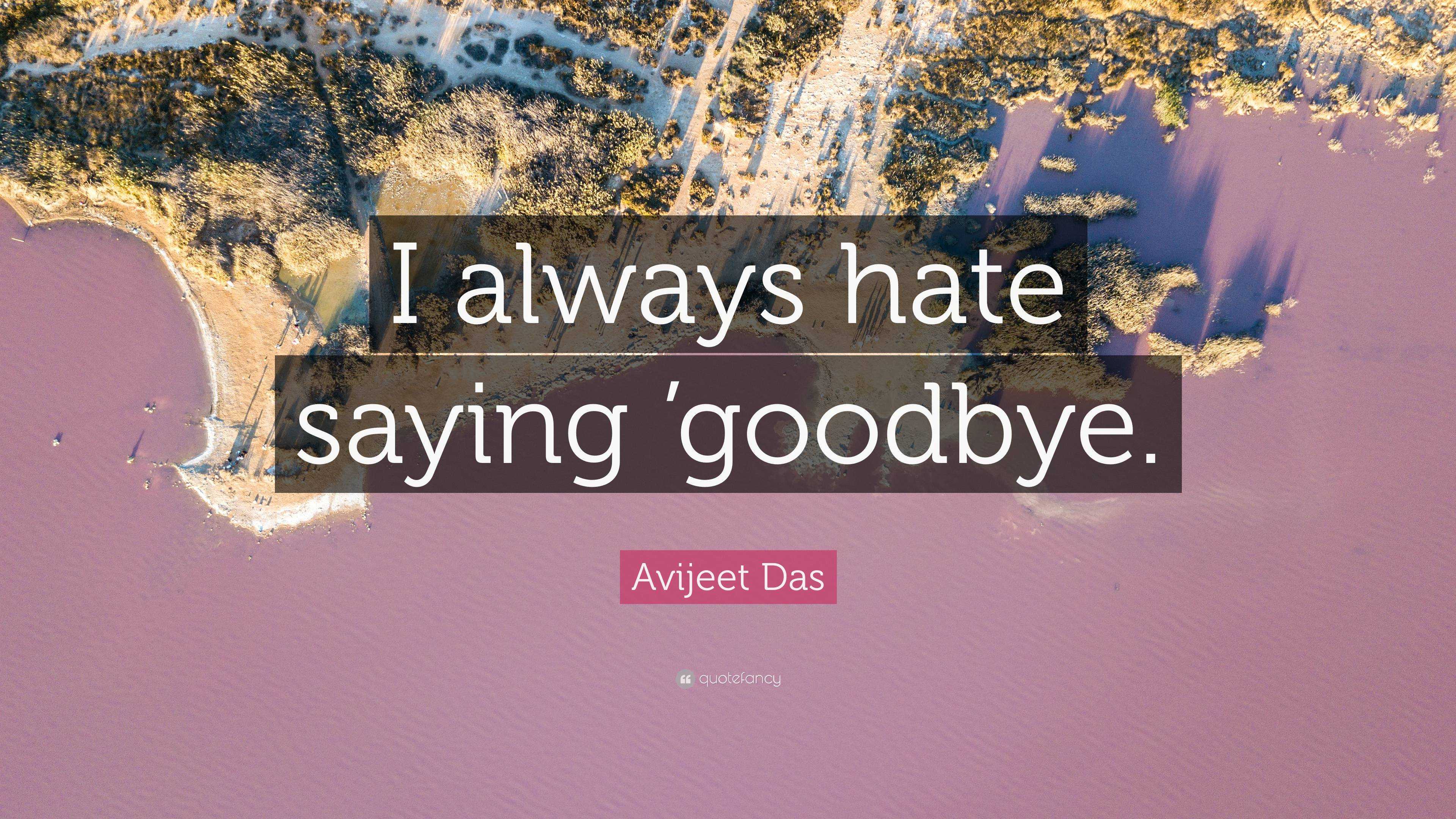 Always Say Goodbye