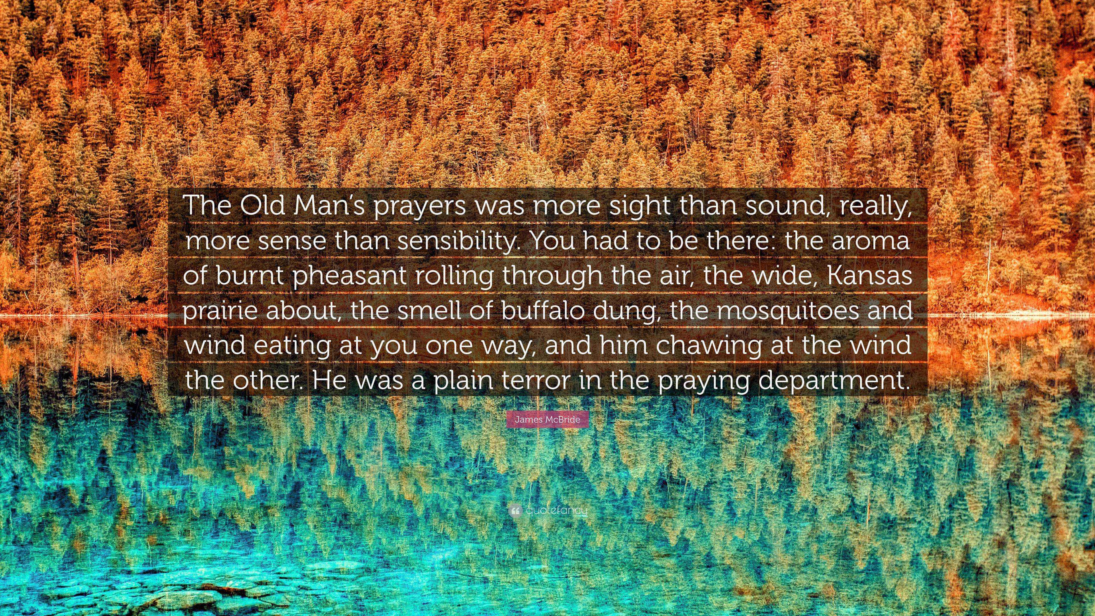 James McBride Quote “The Old Man’s prayers was more sight than sound