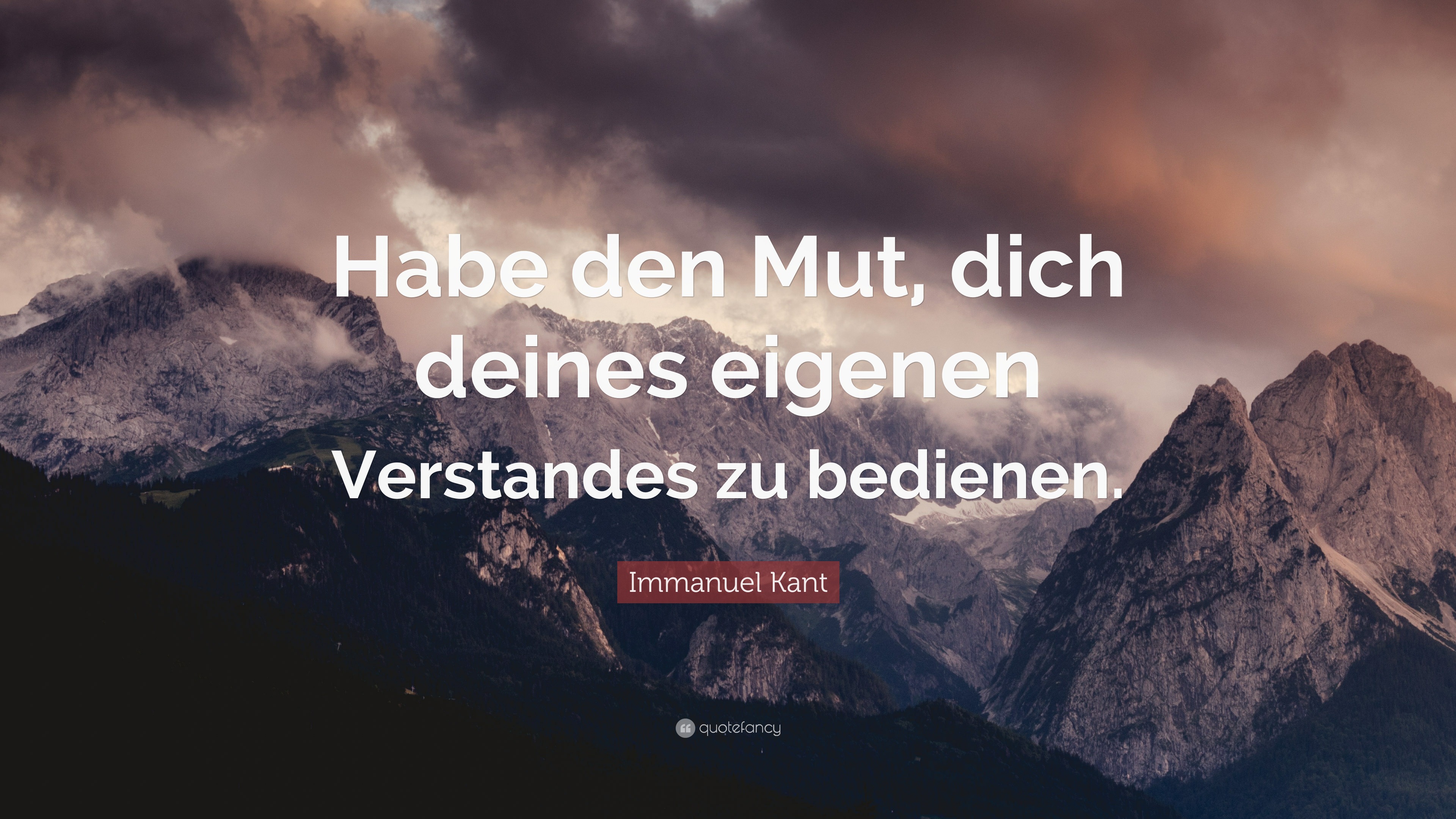 Immanuel Kant Quote: “Habe Den Mut, Dich Deines Eigenen Verstandes Zu ...