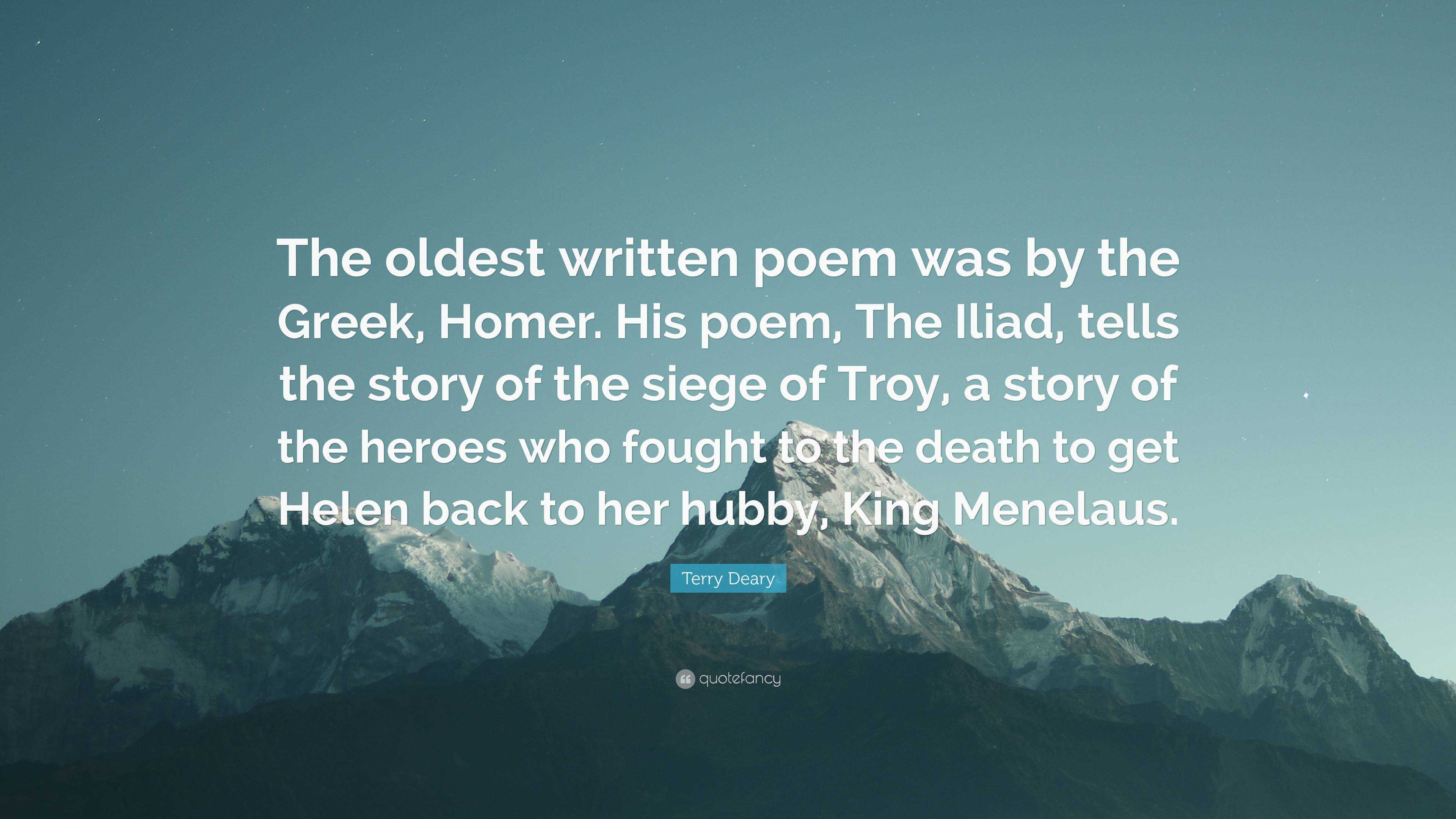 menelaus and helen poem