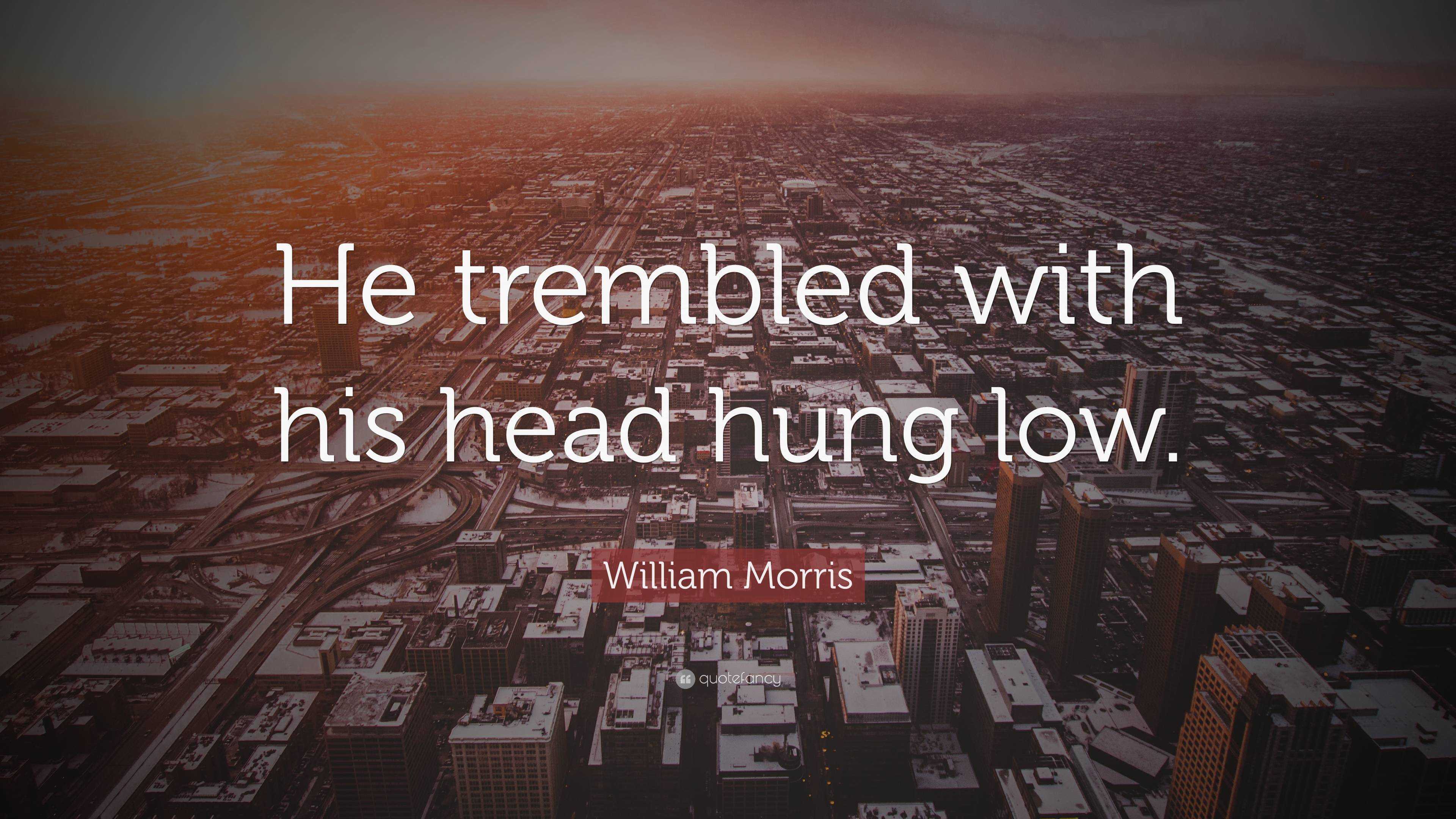 william-morris-quote-he-trembled-with-his-head-hung-low