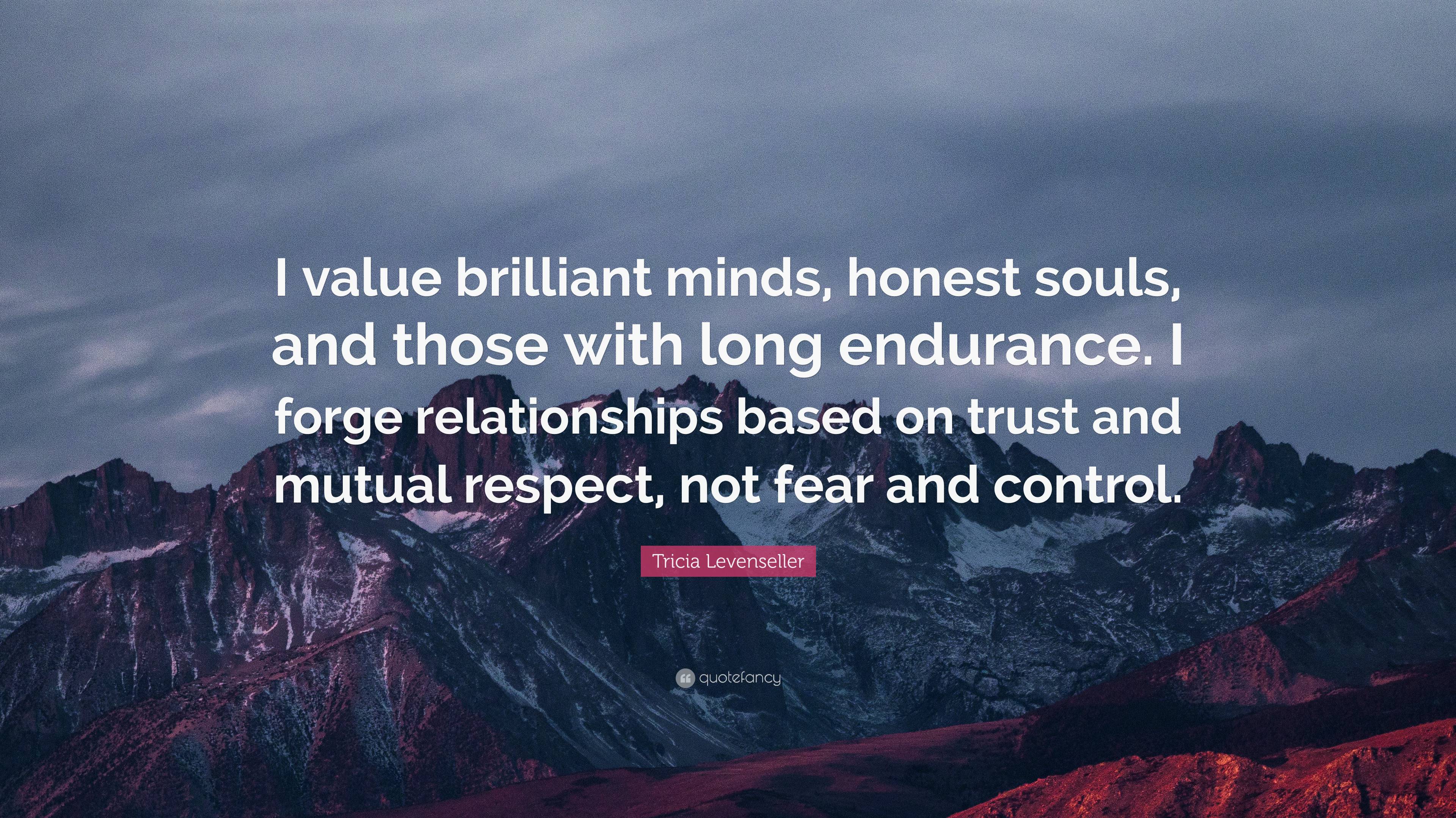 Tricia Levenseller Quote: “I value brilliant minds, honest souls, and ...