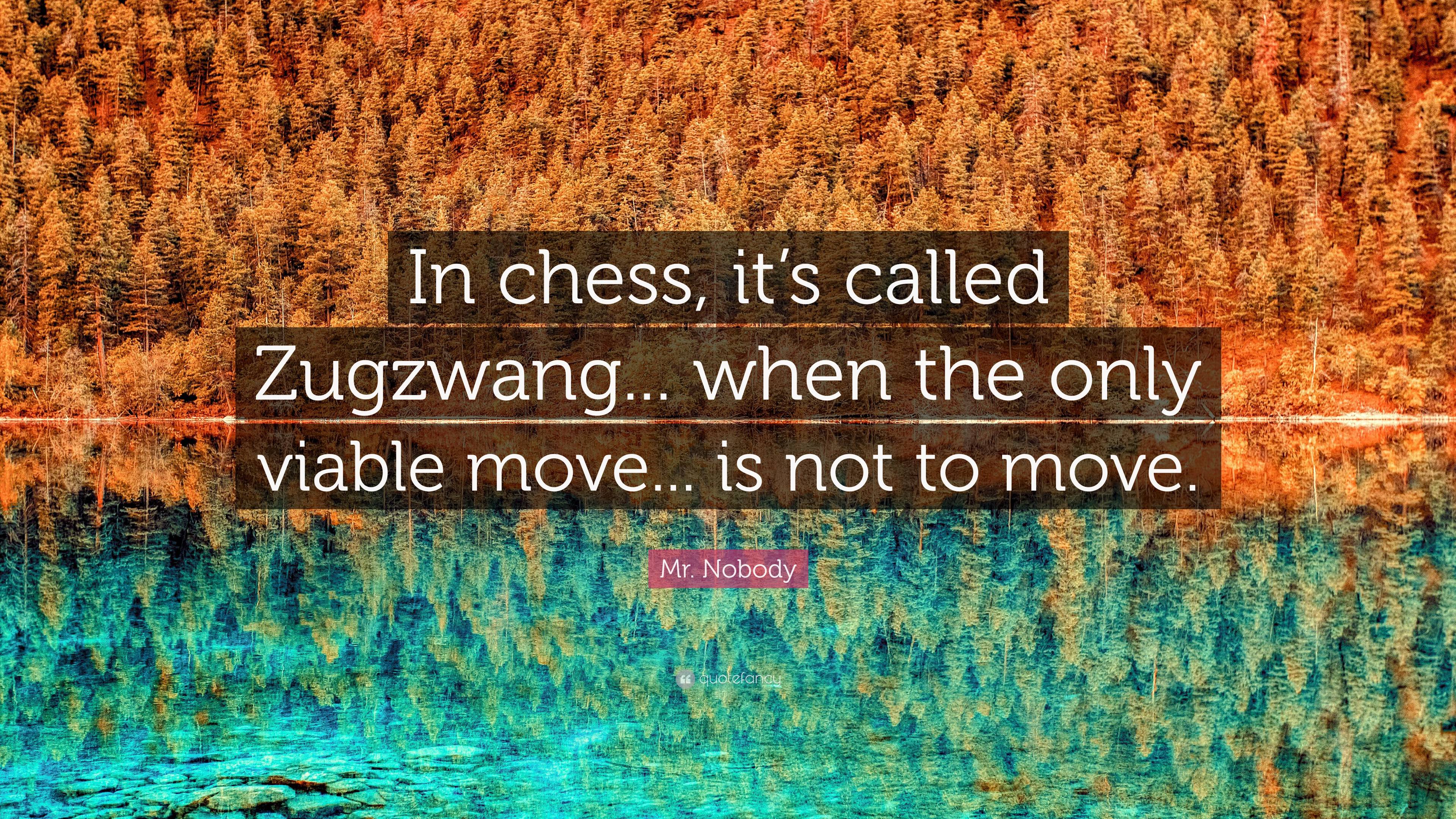 Is this a Zugzwang? : r/chess