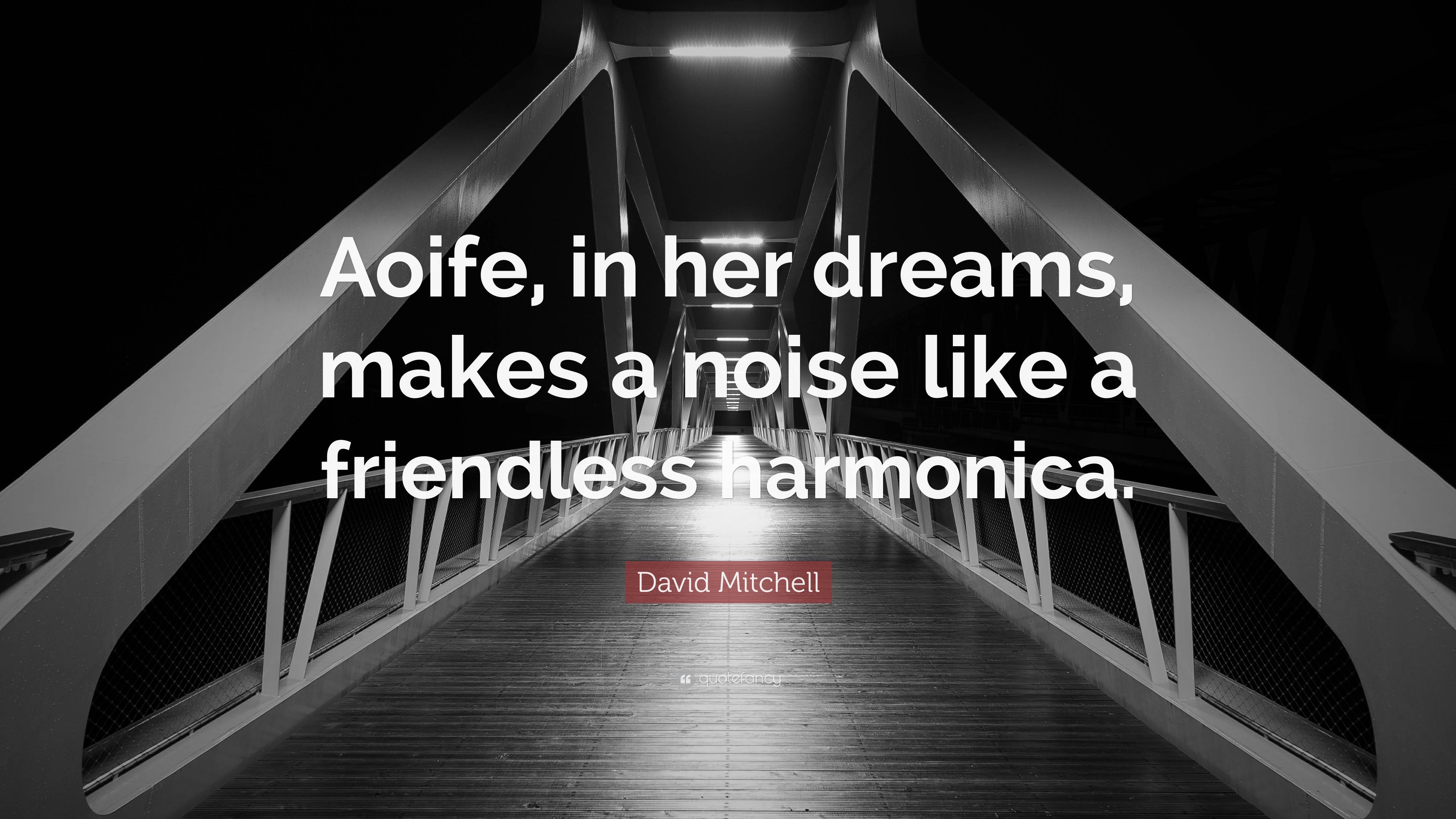 David Mitchell Quote “aoife In Her Dreams Makes A Noise Like A