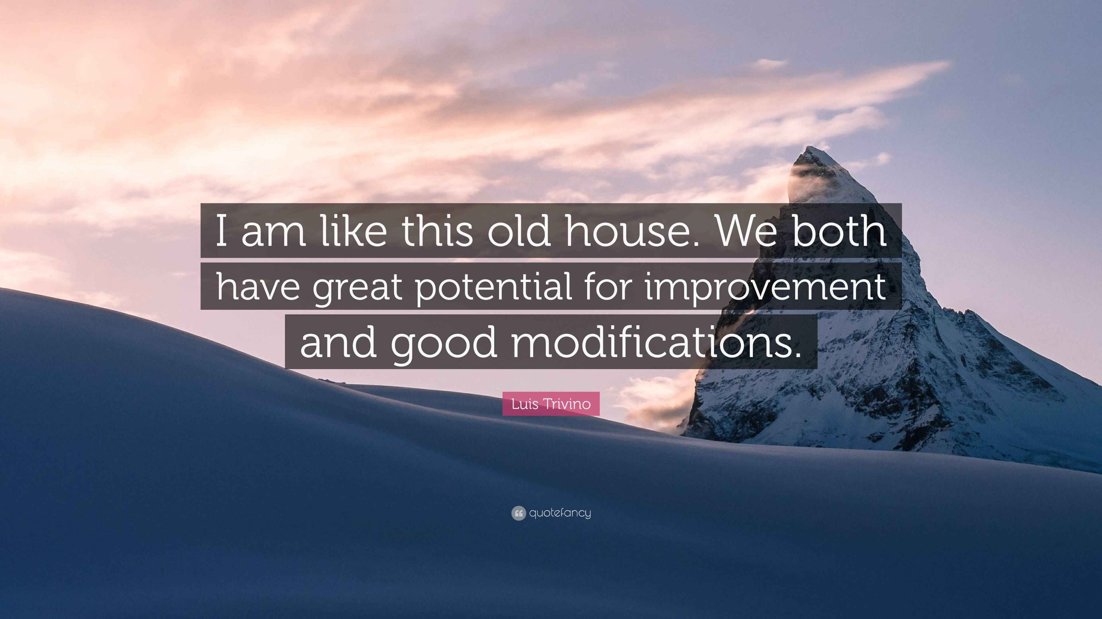 Luis Trivino Quote: “I am like this old house. We both have great ...
