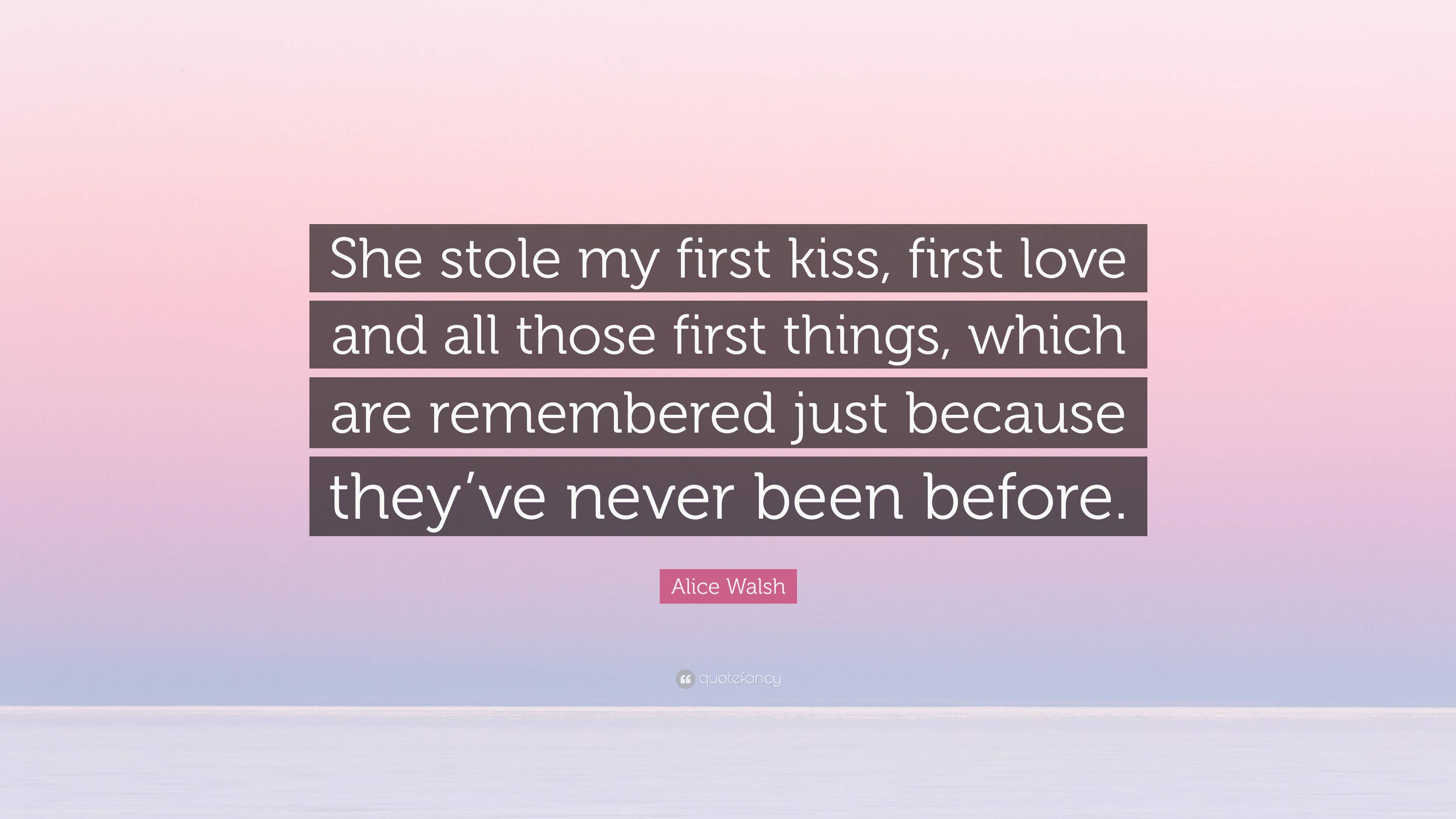 My First Kiss, Seventeen Firsts