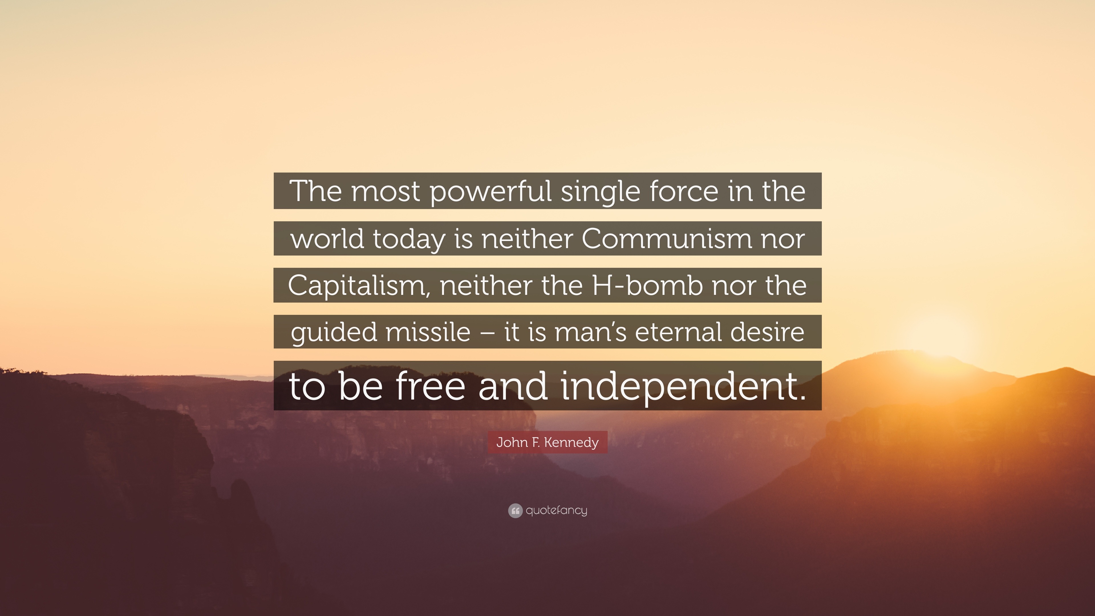 jfk communism quotes