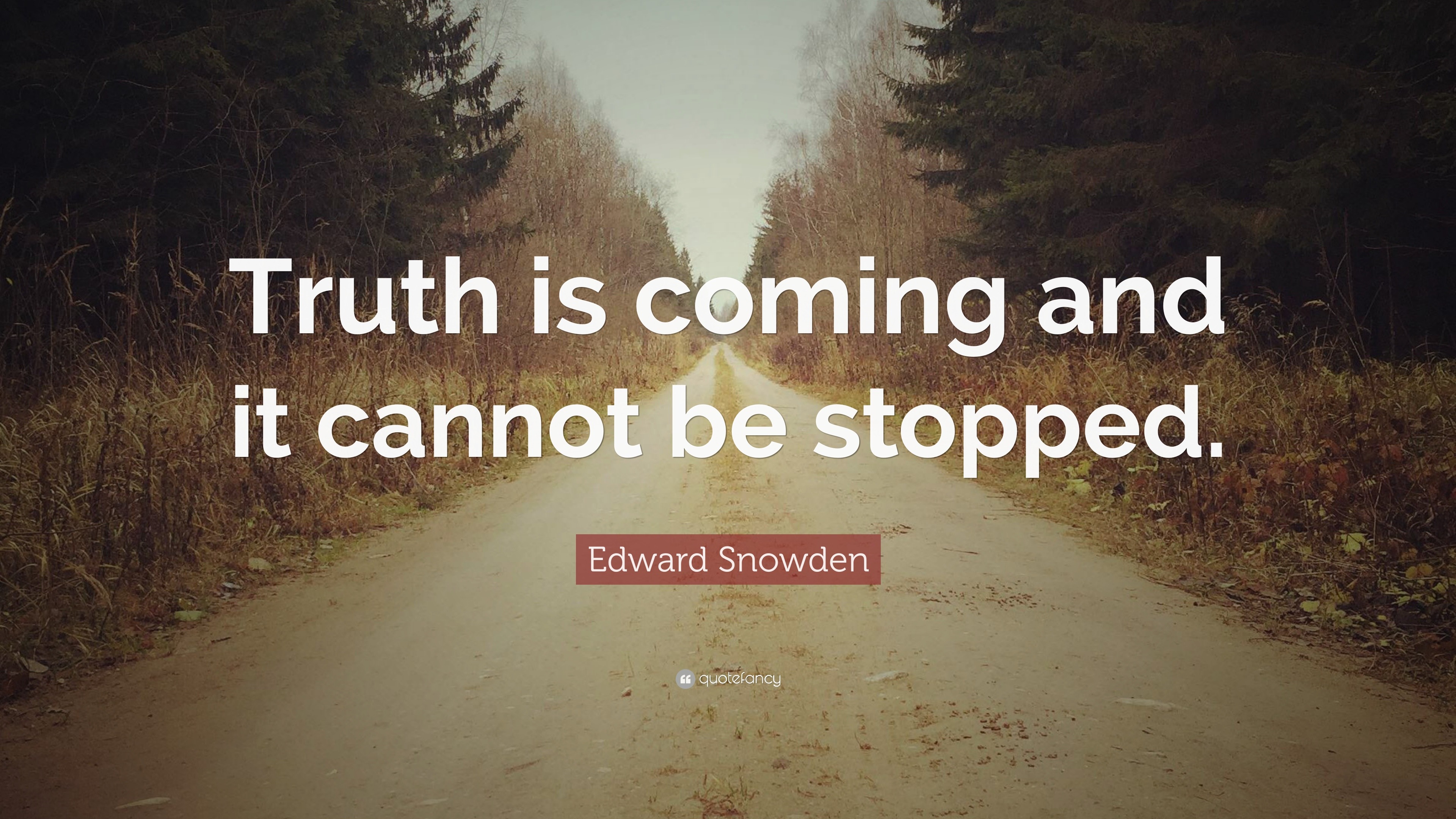 Edward Snowden Quote: "Truth is coming and it cannot be ...