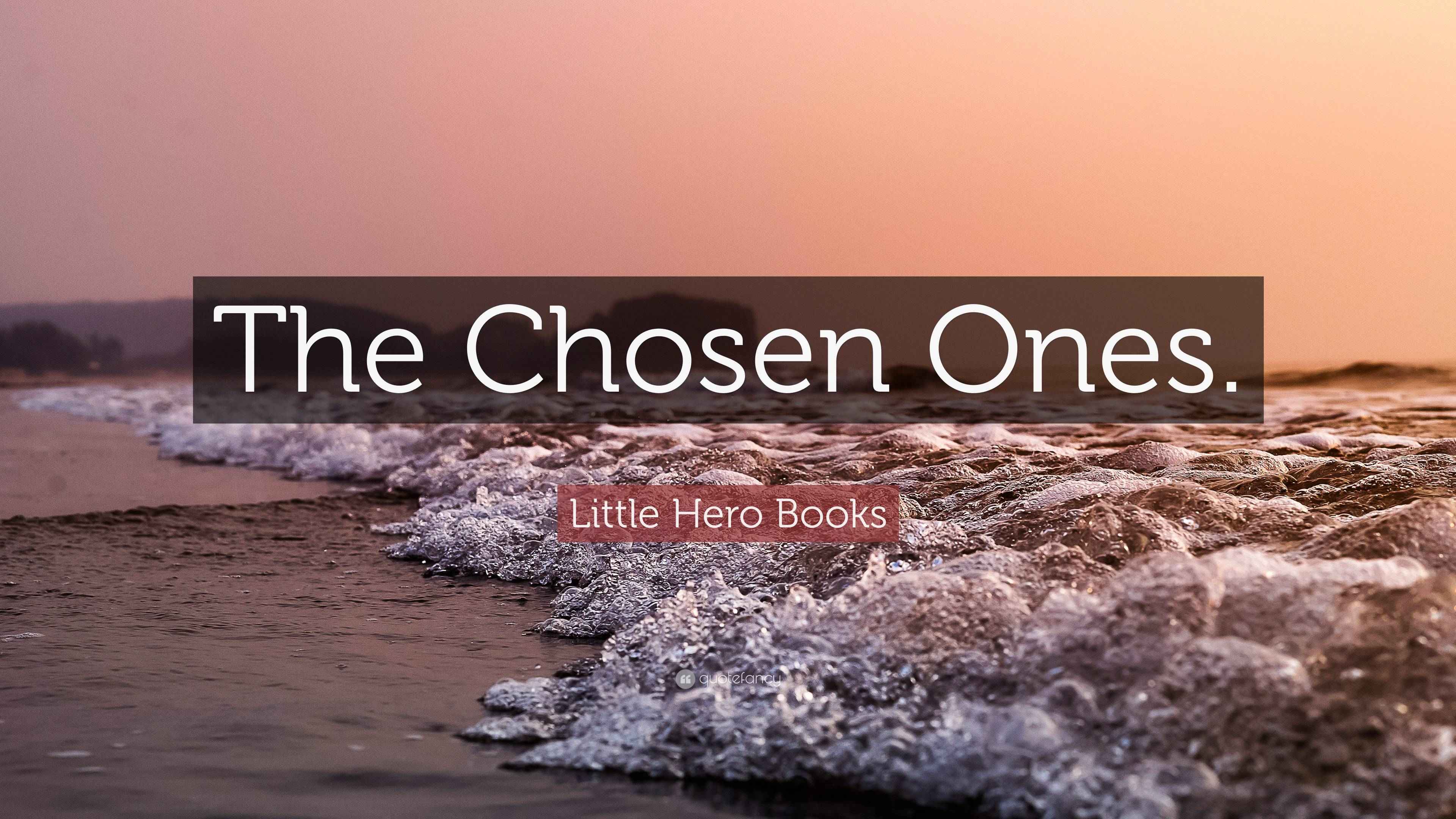 Little Hero Books Quote: “The Chosen Ones.”