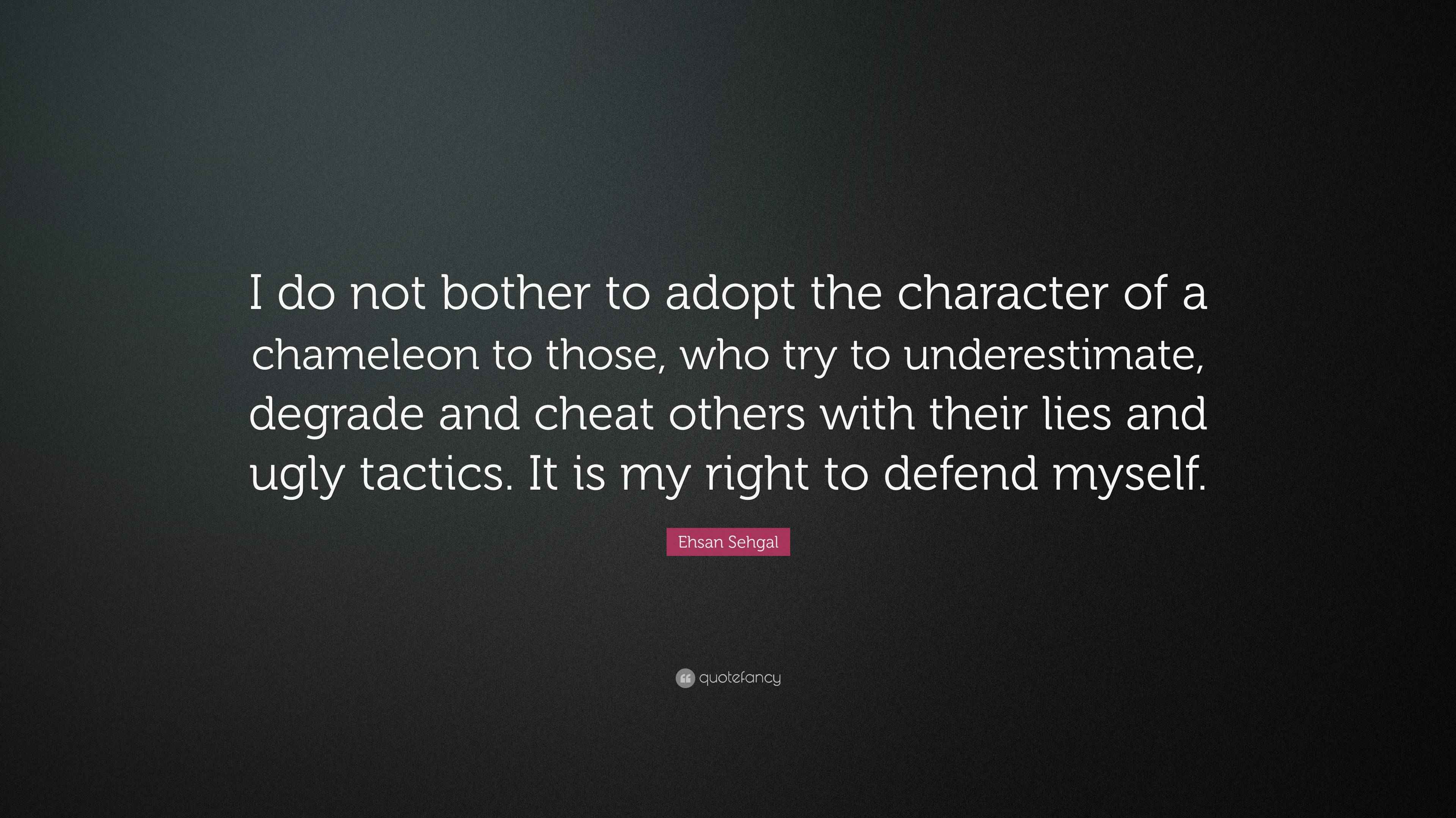Ehsan Sehgal Quote: “I do not bother to adopt the character of a ...