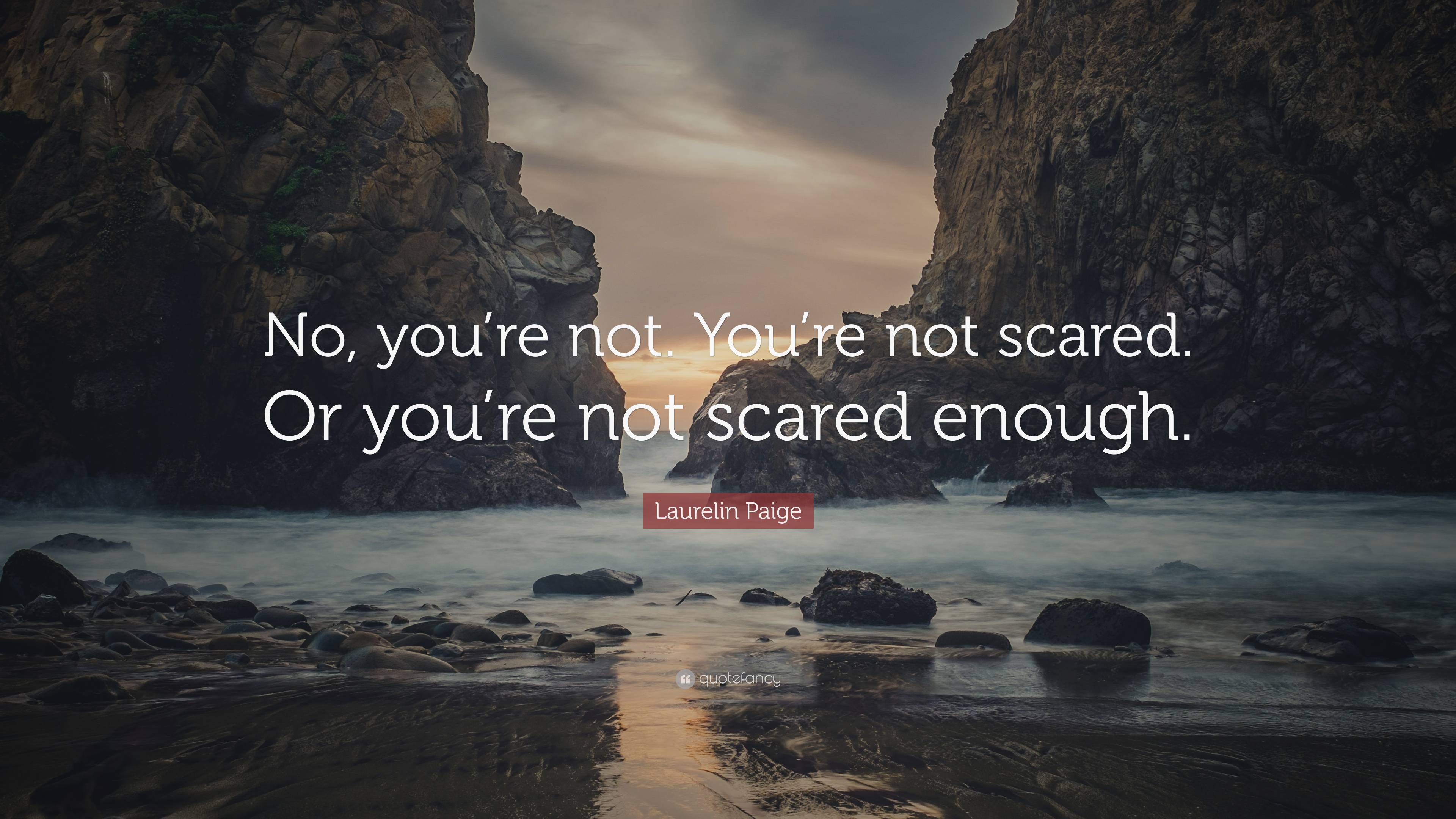 Laurelin Paige Quote: “no, You’re Not. You’re Not Scared. Or You’re Not 