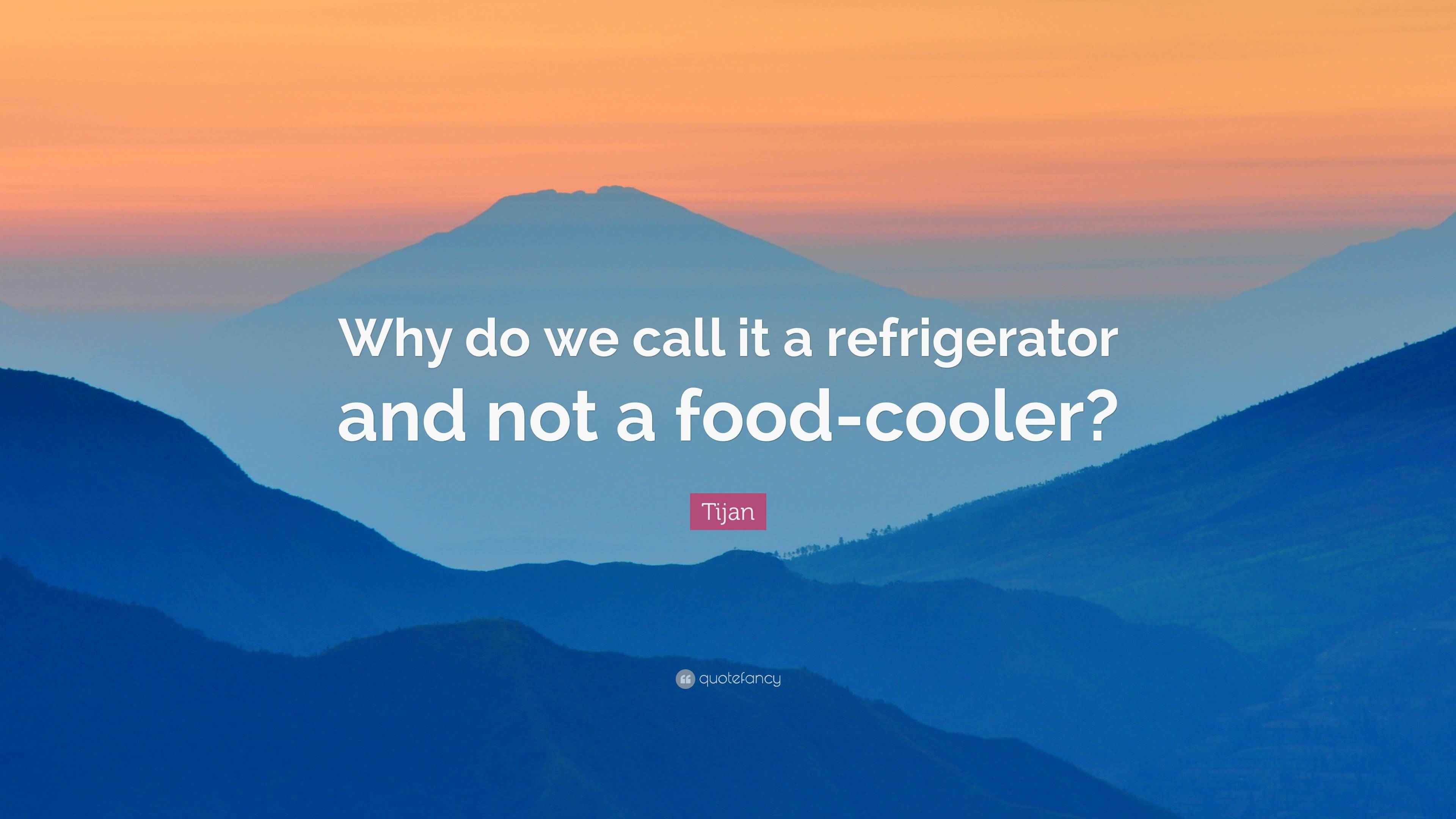 Tijan Quote “Why do we call it a refrigerator and not a foodcooler?”