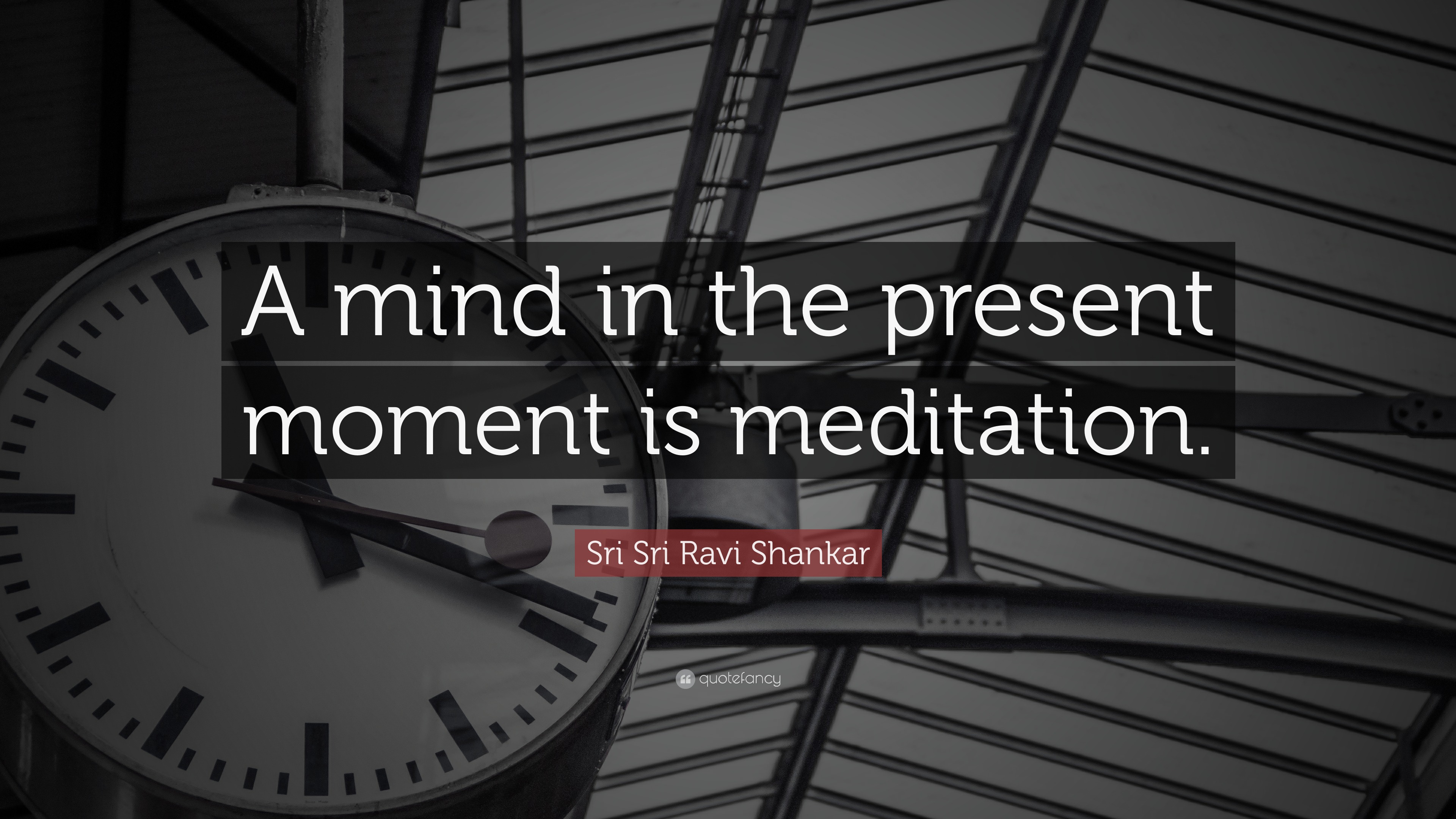 Sri Sri Ravi Shankar Quote A Mind In The Present Moment Is Meditation