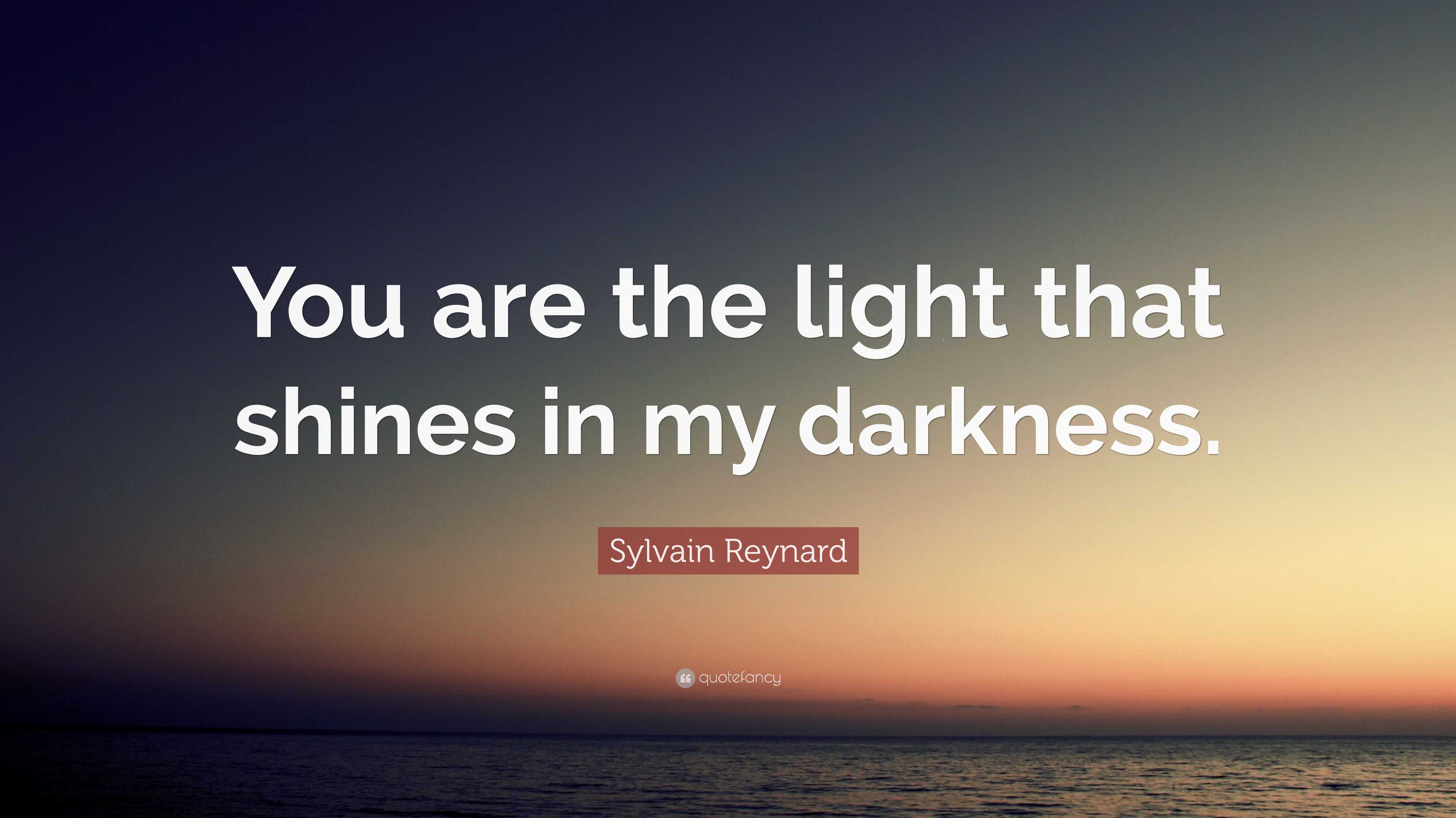 Sylvain Reynard Quote You Are The Light That Shines In My Darkness 