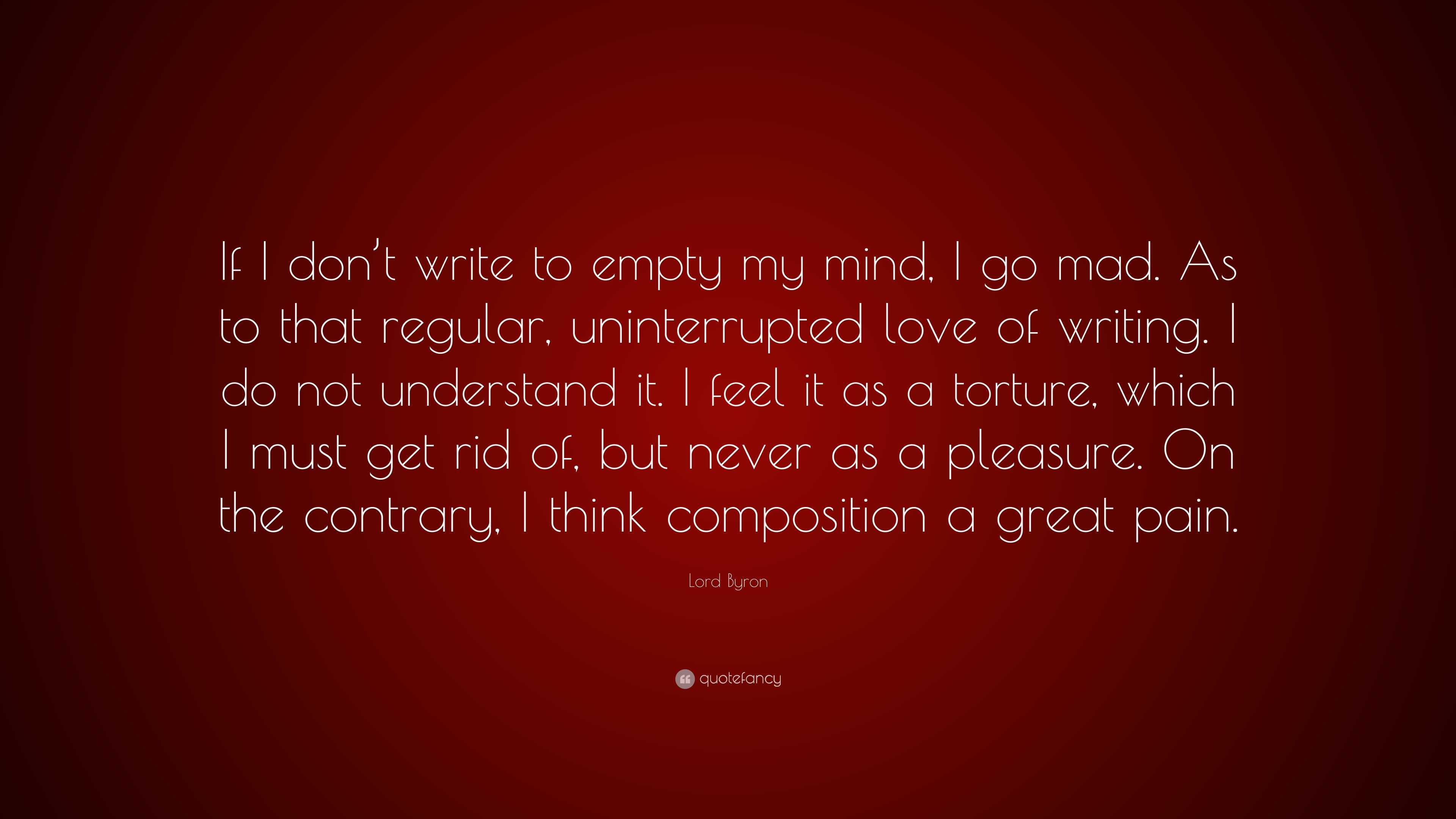 Writing on Empty